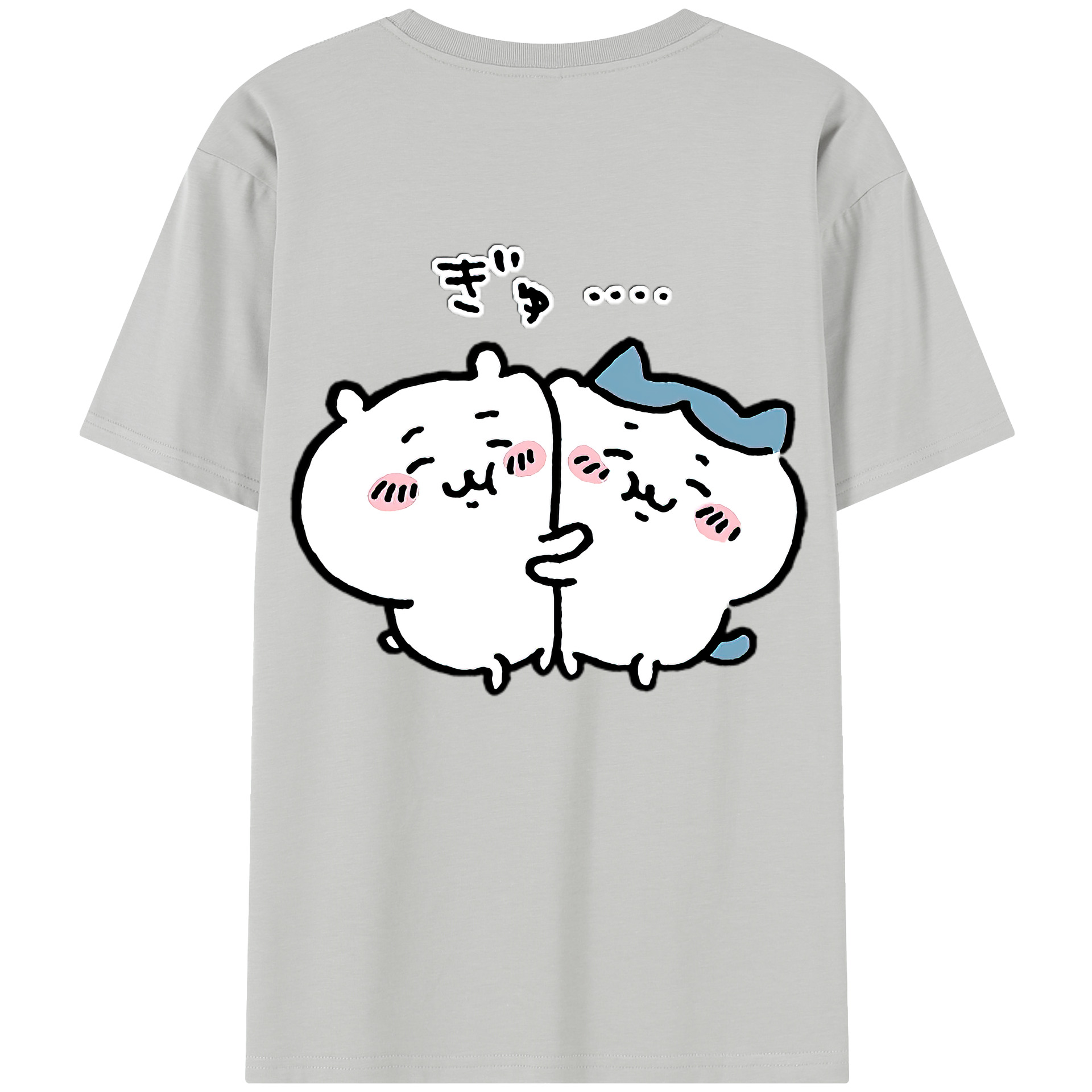 （画像用） ちいかわ ハチワレ Chii-kawa hachiware レディース半袖Tシャツ(バックプリント)