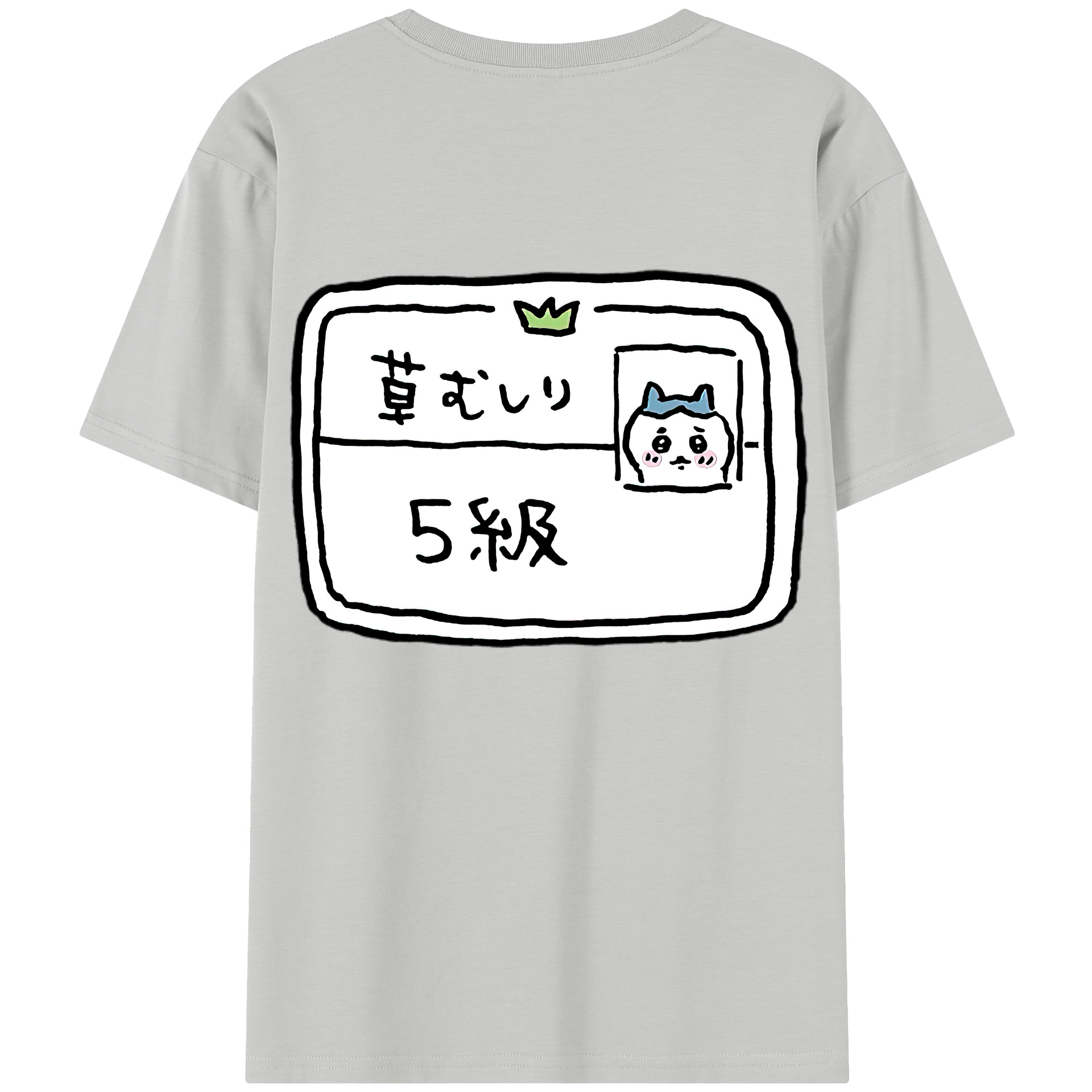 （画像用） ちいかわ ハチワレ Chii-kawa hachiware レディース半袖Tシャツ(バックプリント)