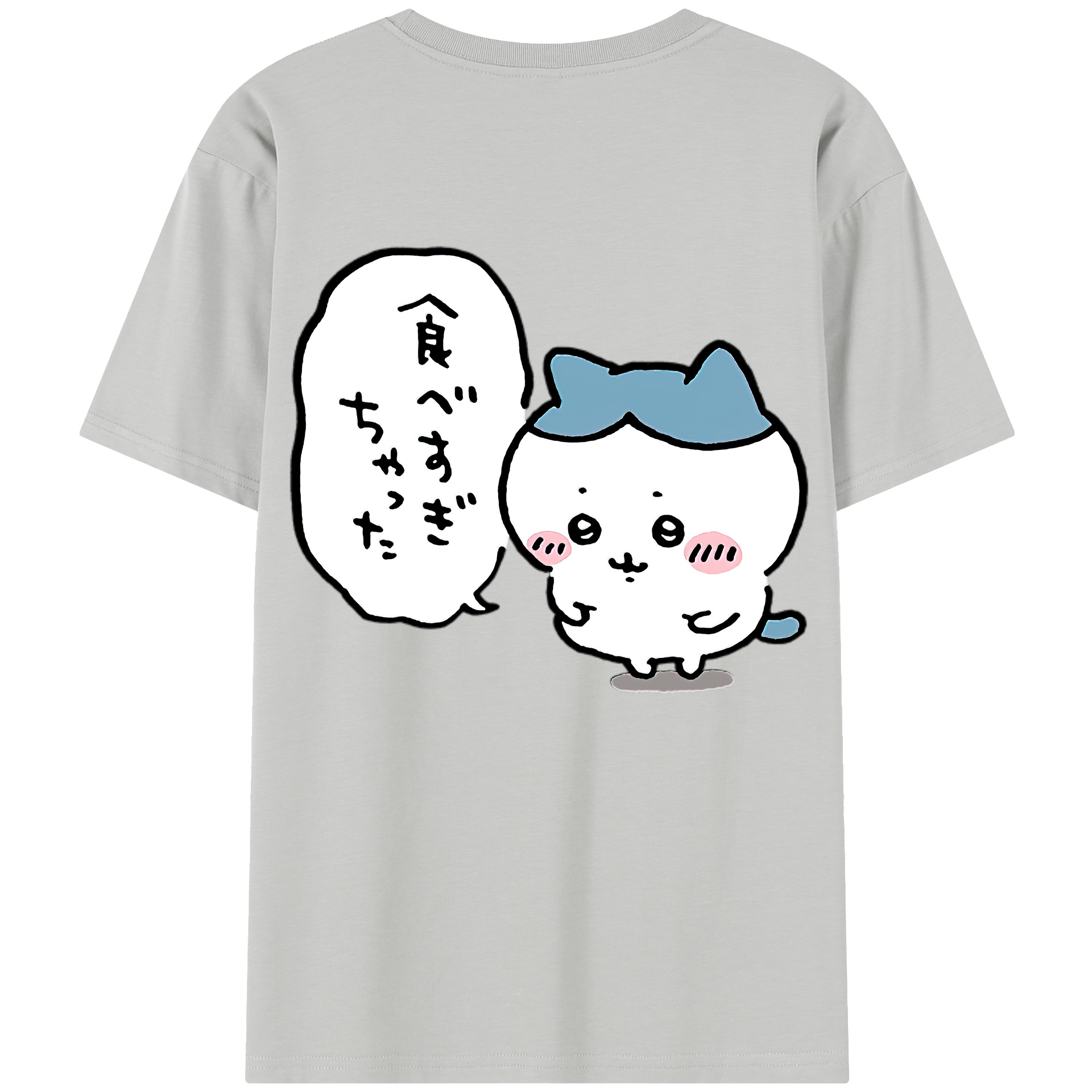（画像用） ちいかわ ハチワレ Chii-kawa hachiware レディース半袖Tシャツ(バックプリント)