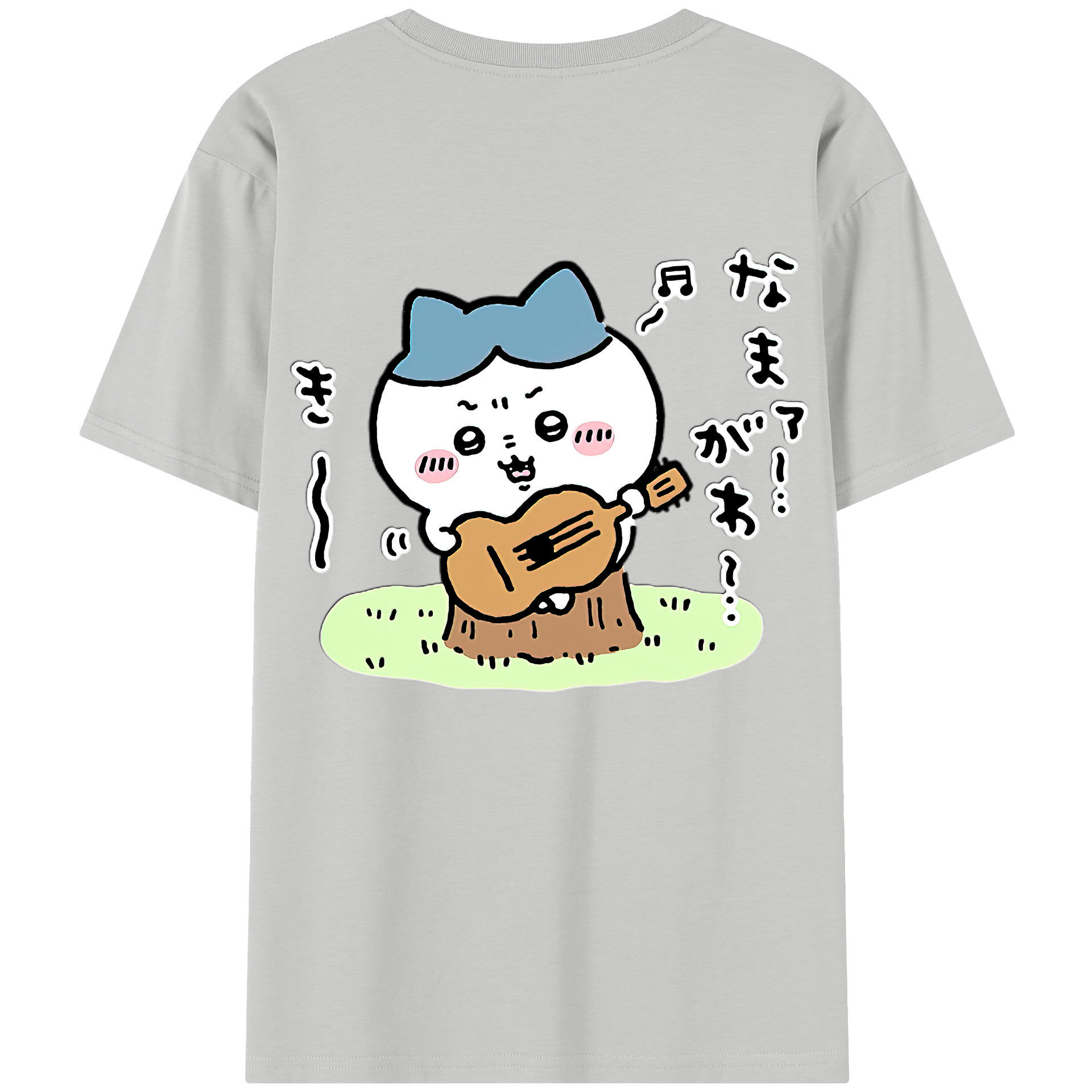 （画像用） ちいかわ ハチワレ Chii-kawa hachiware レディース半袖Tシャツ(バックプリント)