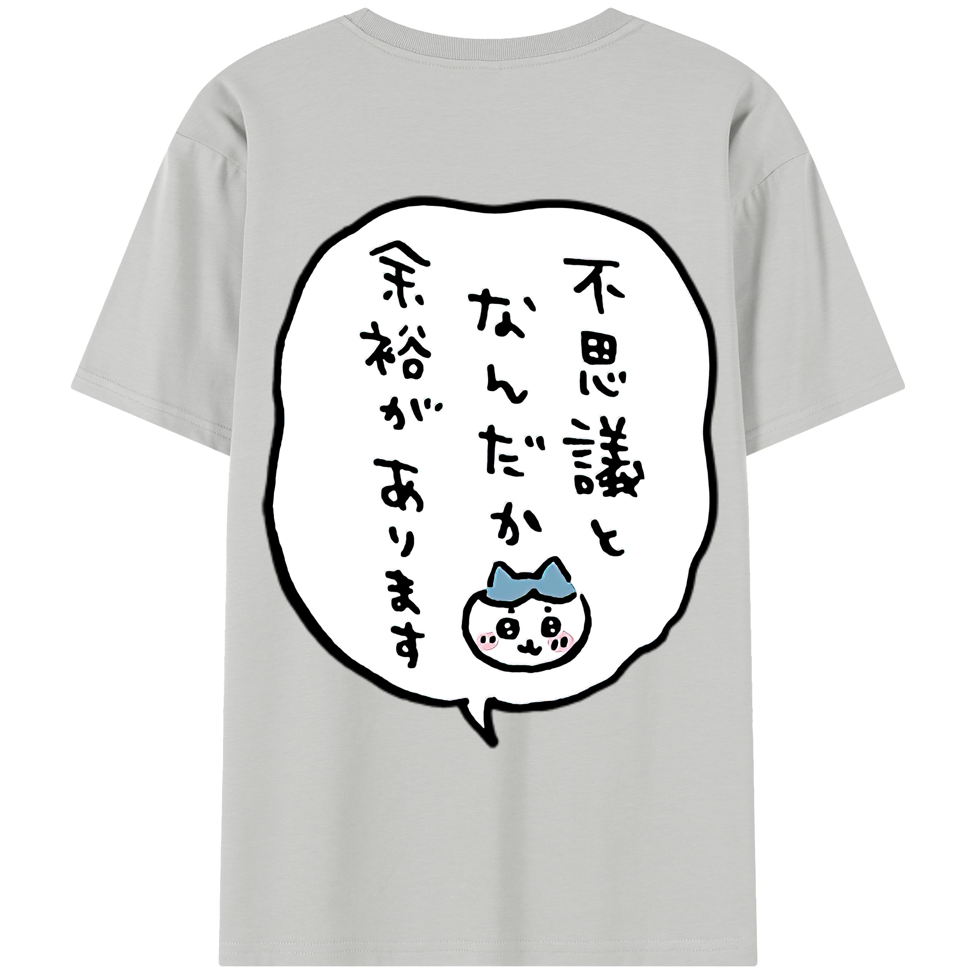 （画像用） ちいかわ ハチワレ Chii-kawa hachiware レディース半袖Tシャツ(バックプリント)