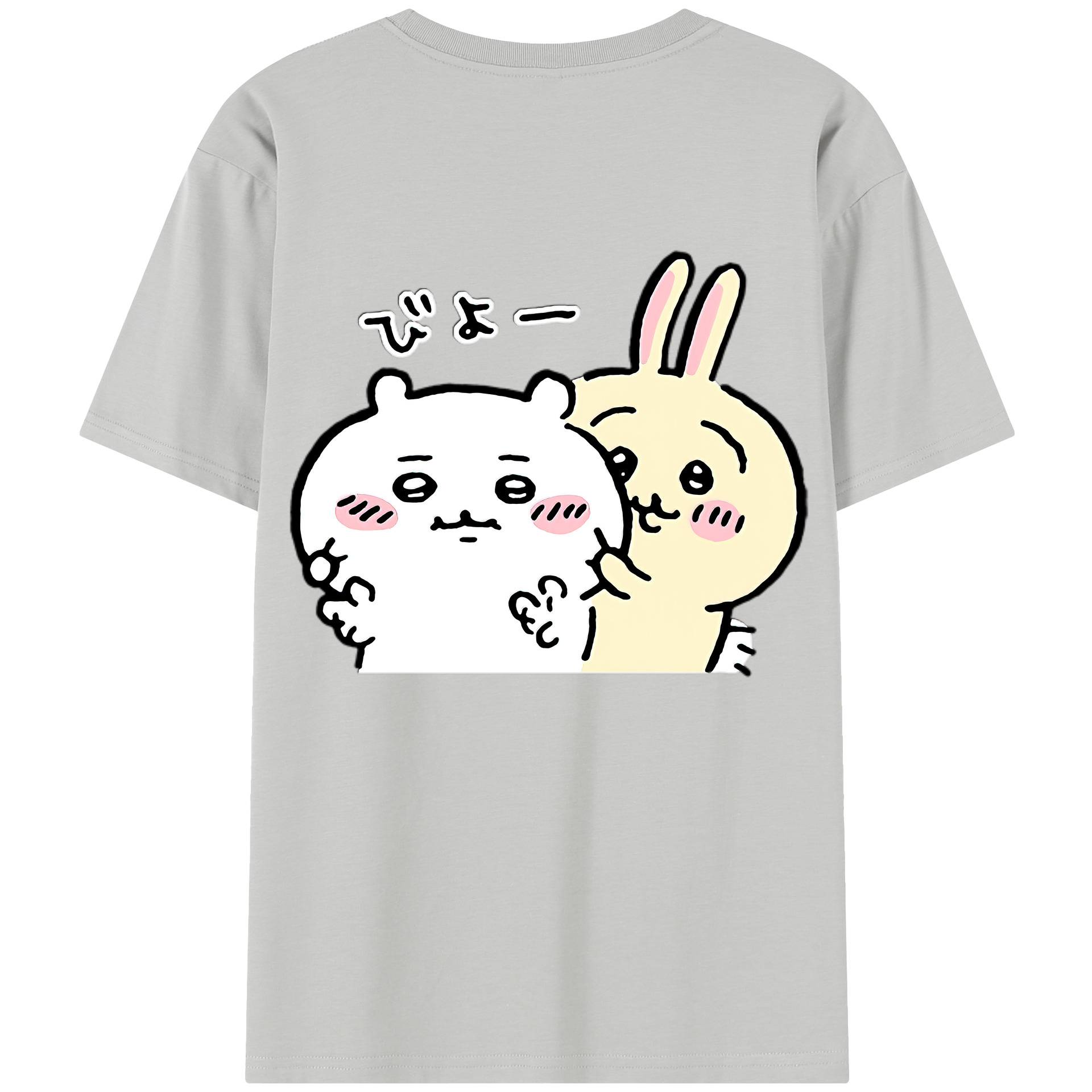 （画像用） ちいかわ うさぎ Chii-kawa usagi レディース半袖Tシャツ(バックプリント)