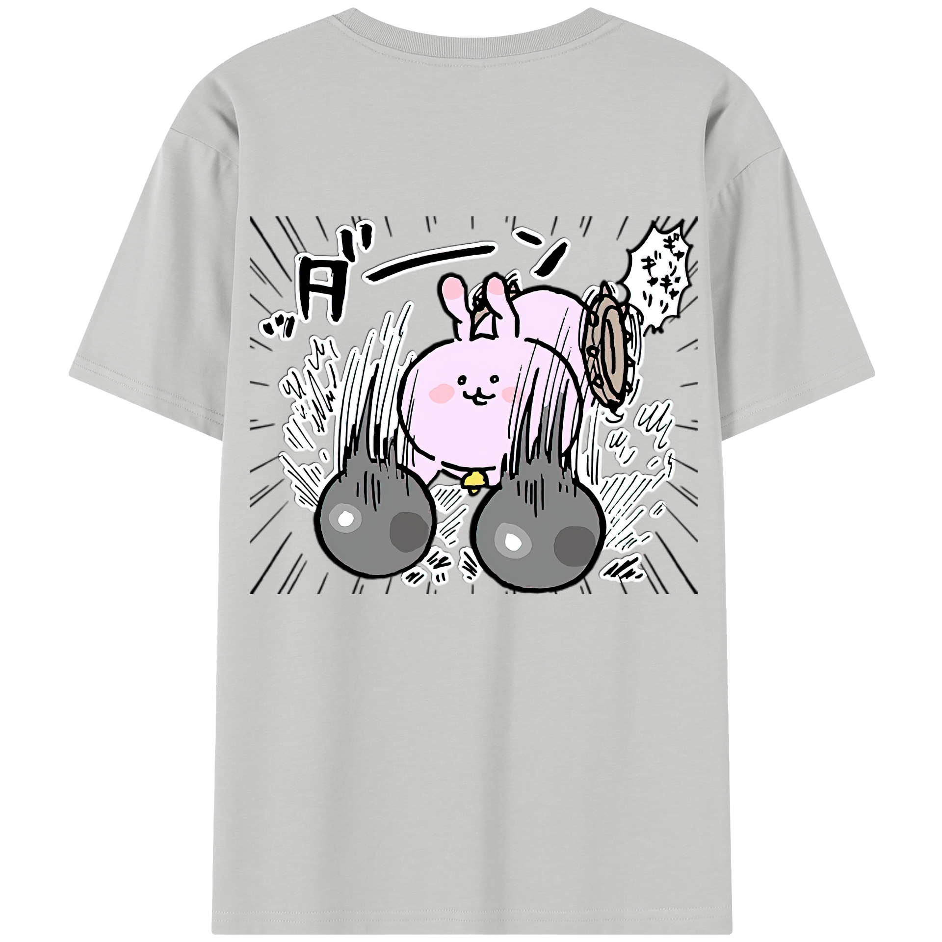 （画像用） ちいかわ うさぎ Chii-kawa usagi レディース半袖Tシャツ(バックプリント)