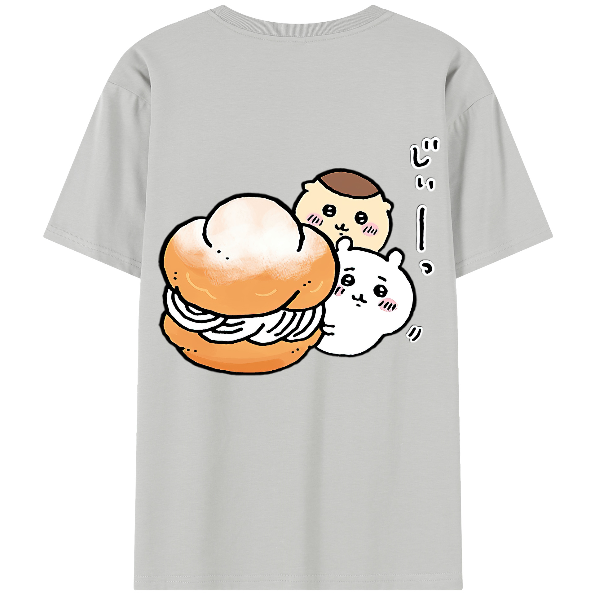 （画像用） ちいかわ くりまんじゅう Chii-kawa kuri manjū レディース半袖Tシャツ(バックプリント)