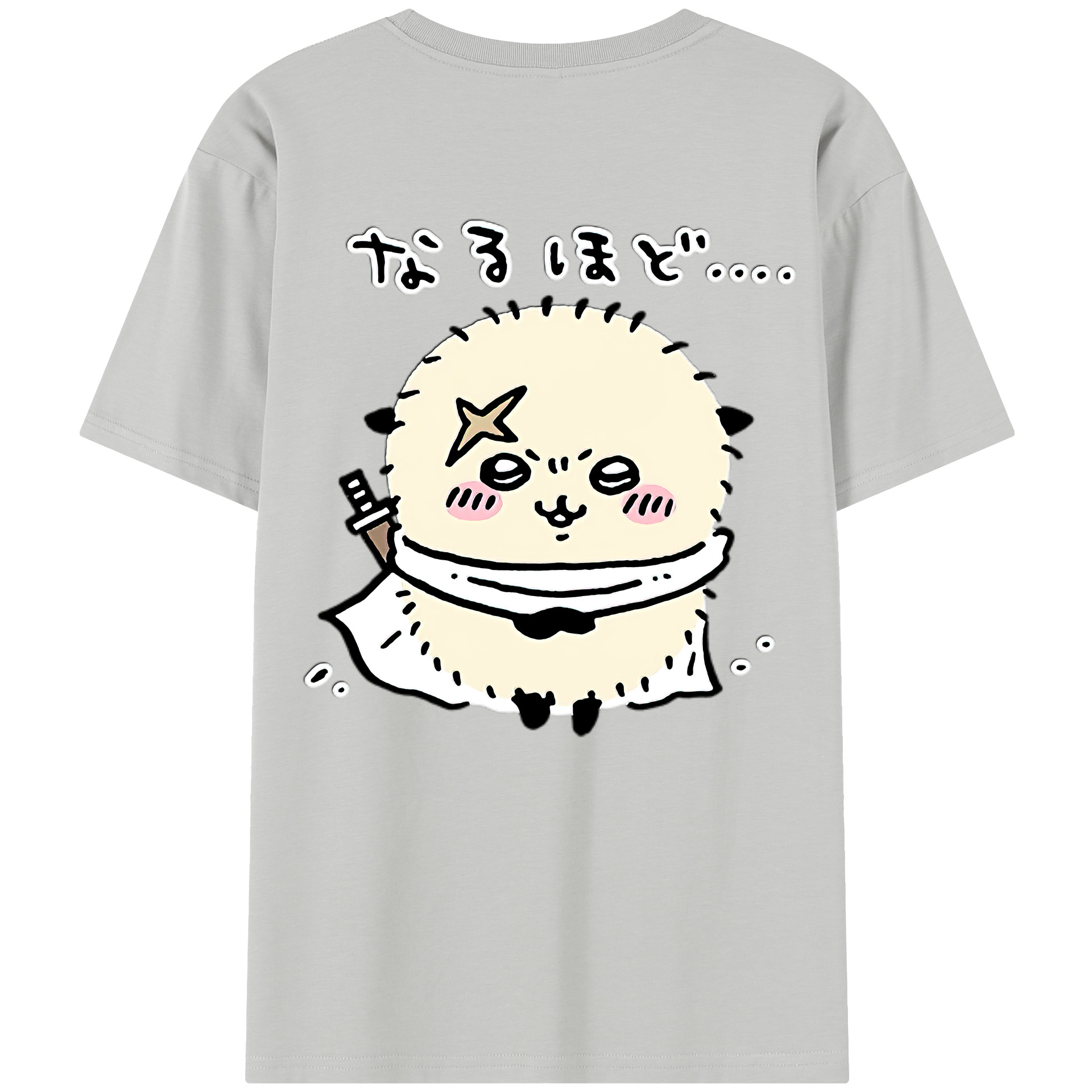 （画像用） ちいかわ ラッコ Chii-kawa Sea otter レディース半袖Tシャツ(バックプリント)