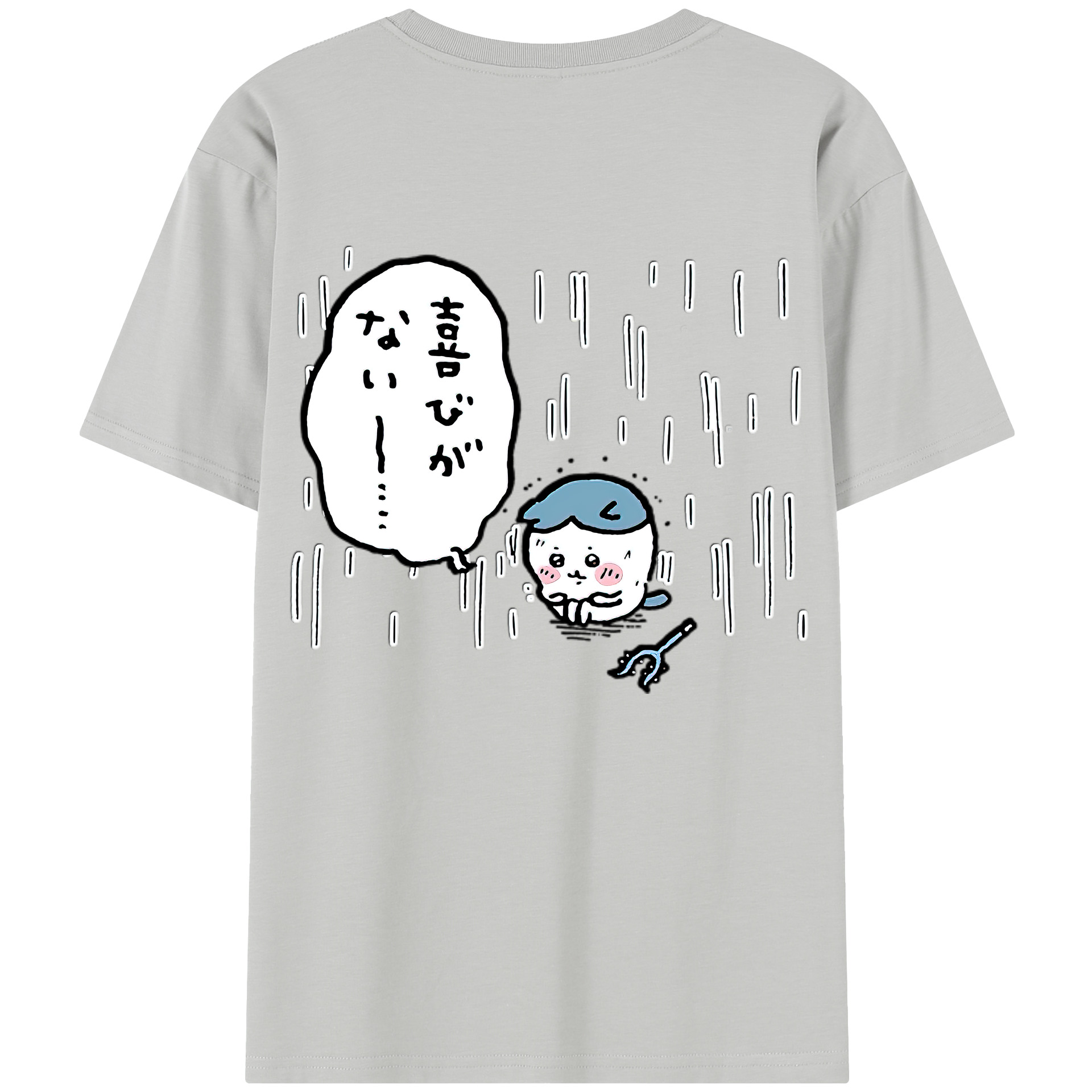 （画像用） ちいかわ ハチワレ Chii-kawa hachiware レディース半袖Tシャツ(バックプリント)