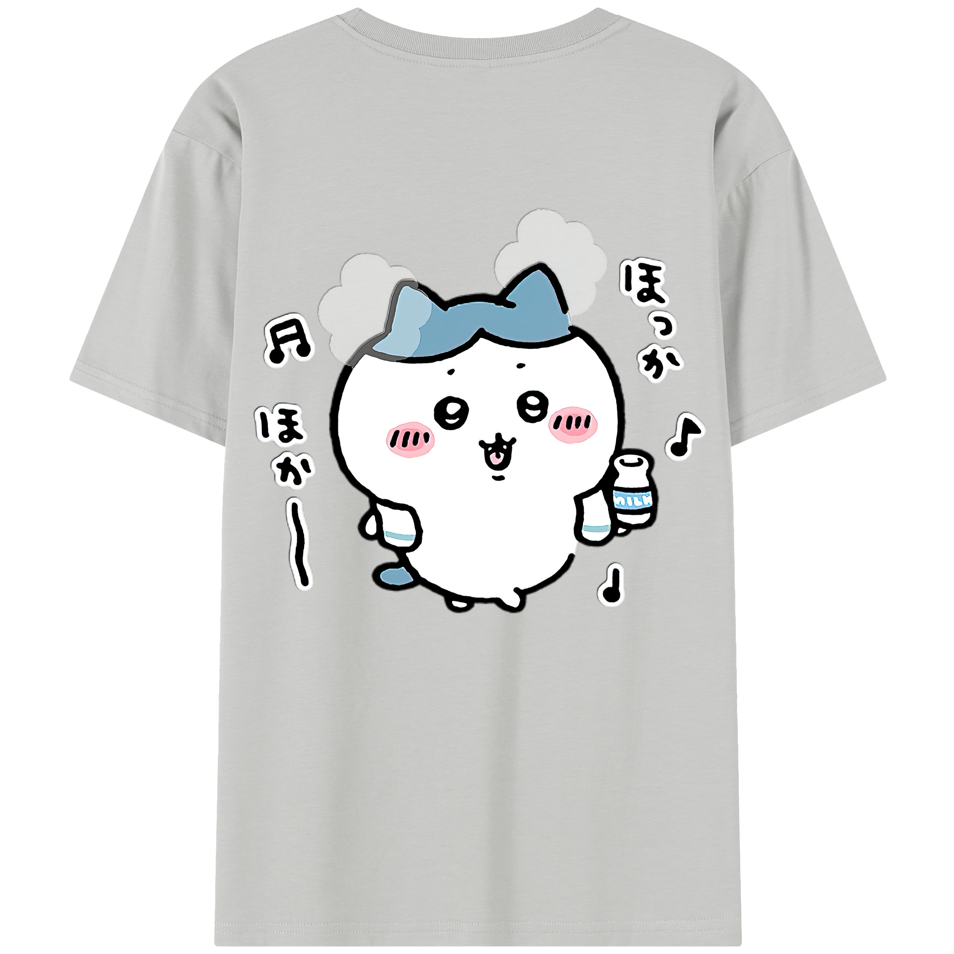 （画像用） ちいかわ ハチワレ Chii-kawa hachiware レディース半袖Tシャツ(バックプリント)