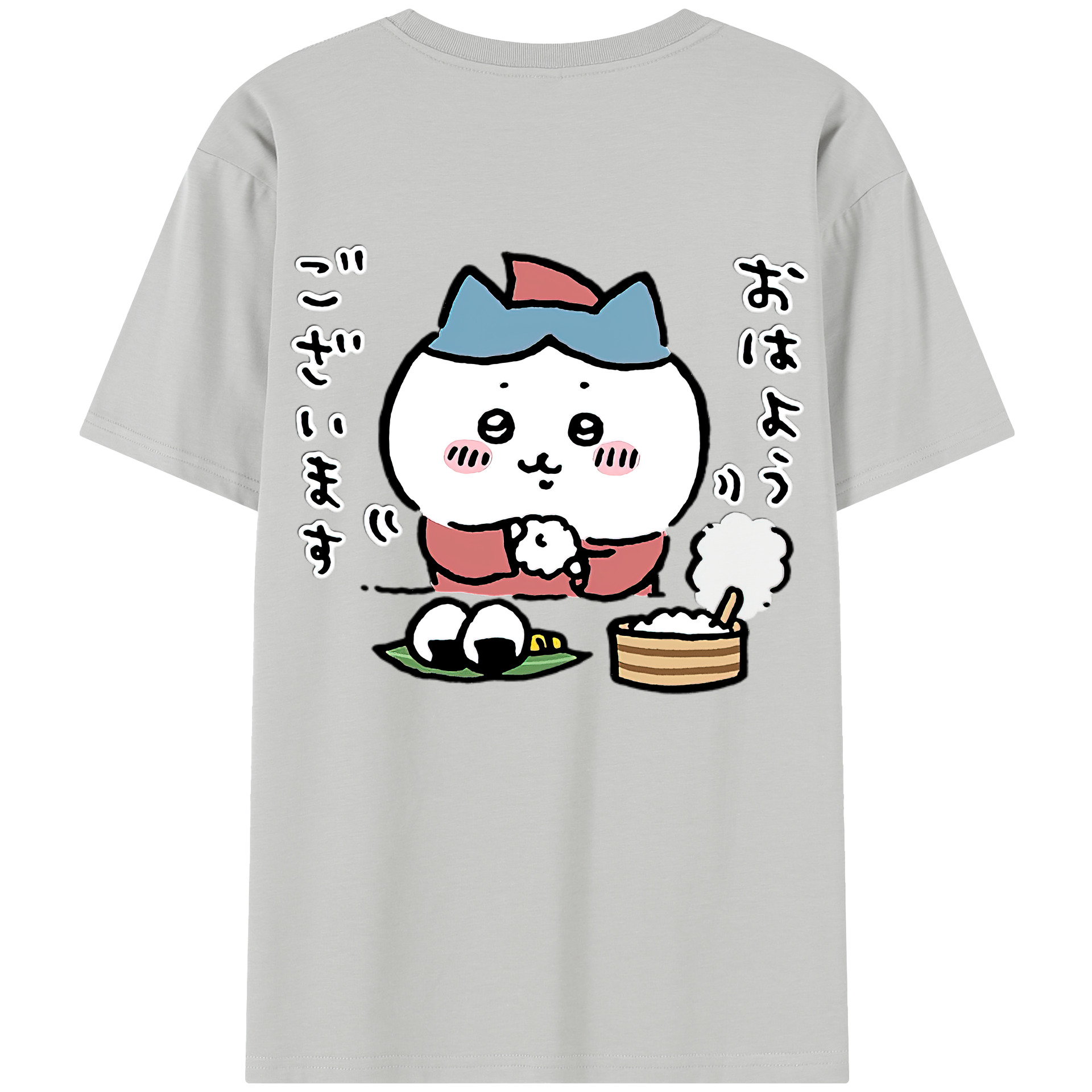 （画像用） ちいかわ ハチワレ Chii-kawa hachiware レディース半袖Tシャツ(バックプリント)
