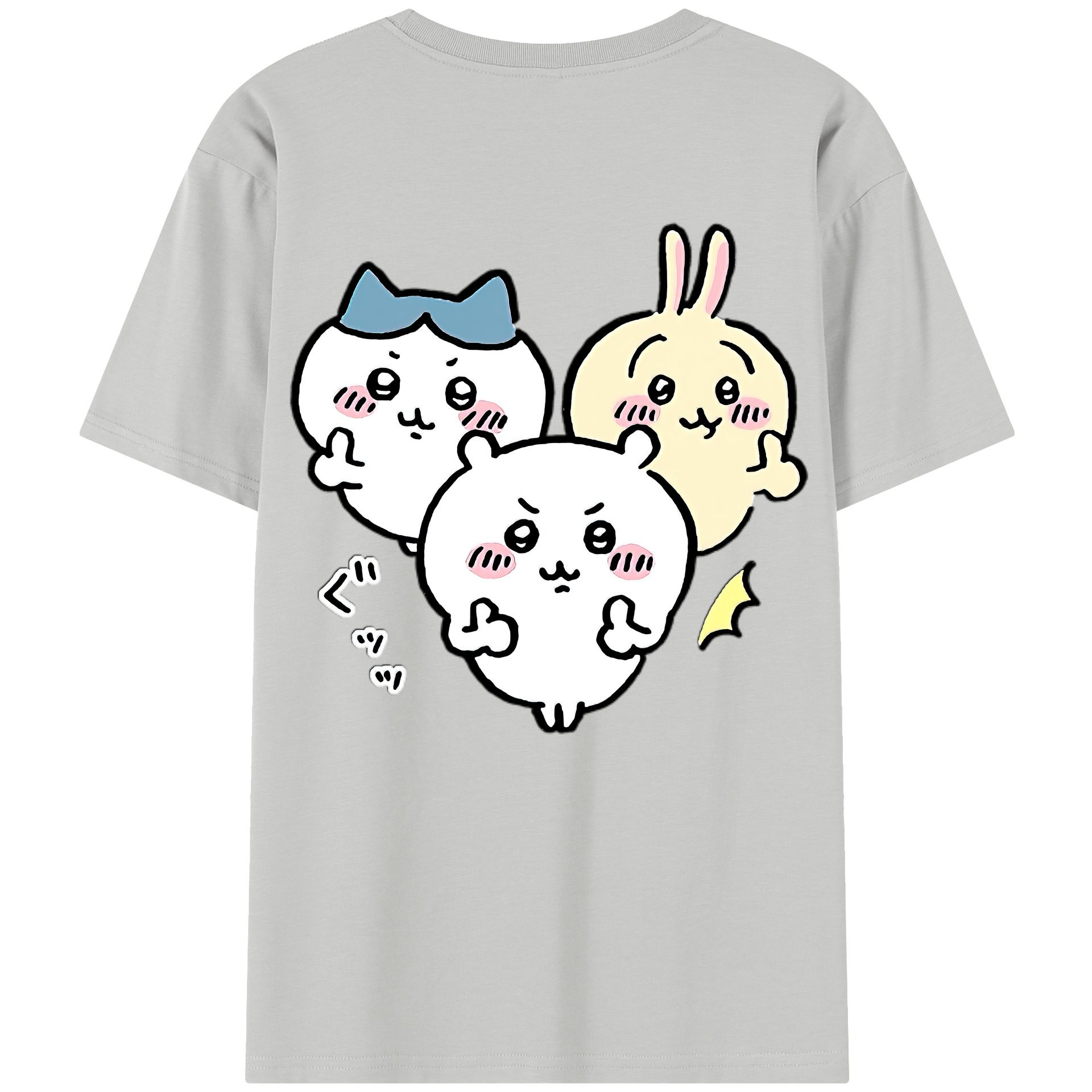 （画像用） ちいかわ うさぎ Chii-kawa usagi レディース半袖Tシャツ(バックプリント)