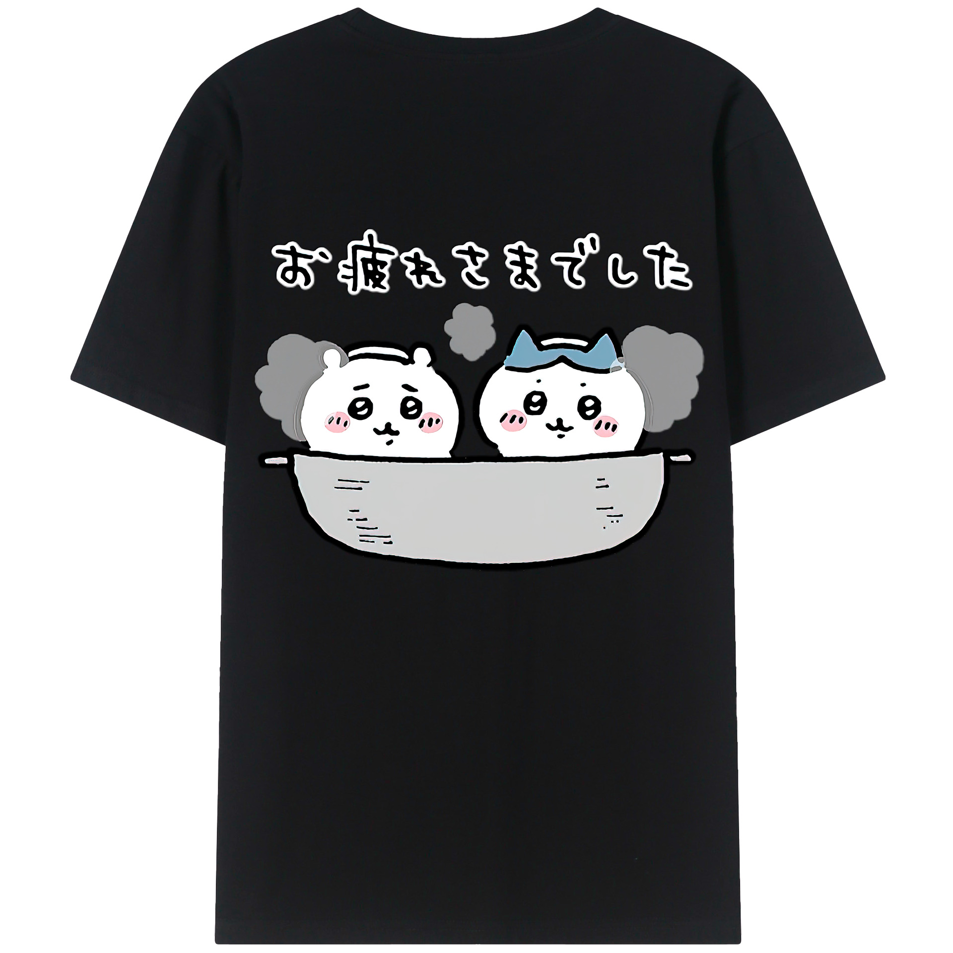 （画像用） ちいかわ ハチワレ Chii-kawa hachiware レディース半袖Tシャツ(バックプリント)