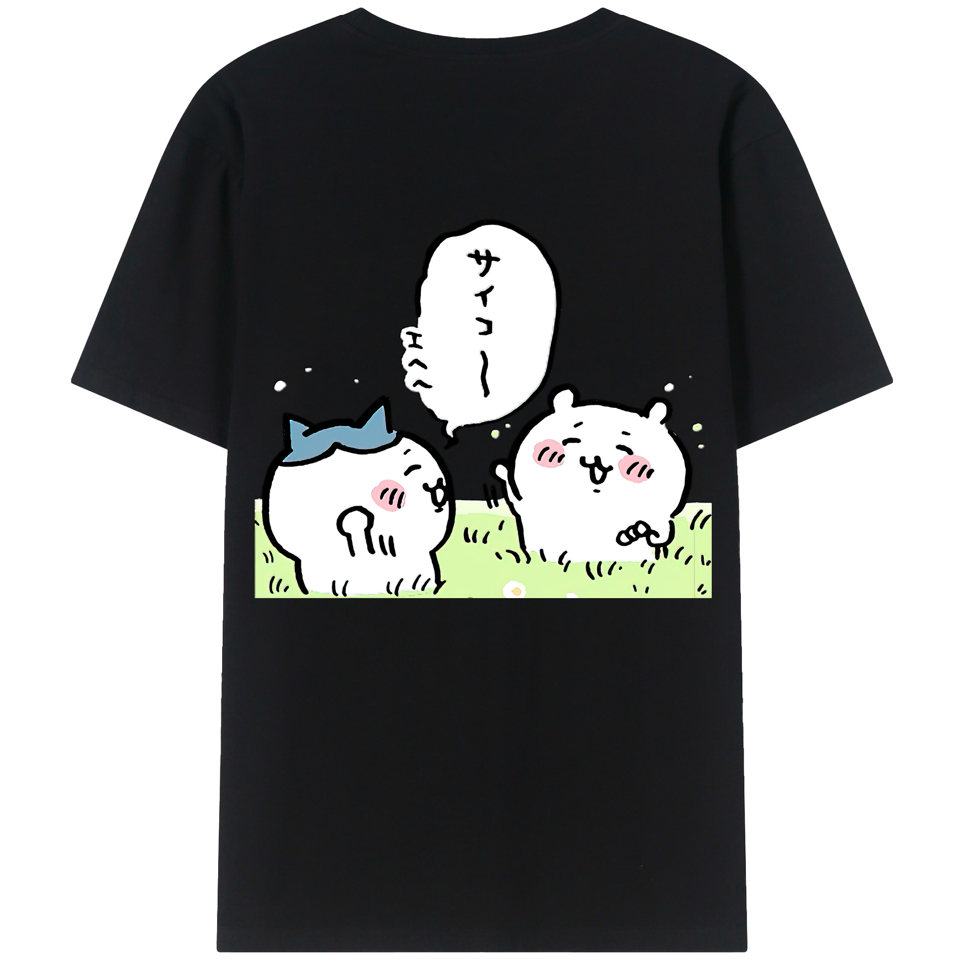 （画像用） ちいかわ ちいかわ Chii-kawa chiikawa レディース半袖Tシャツ(バックプリント)