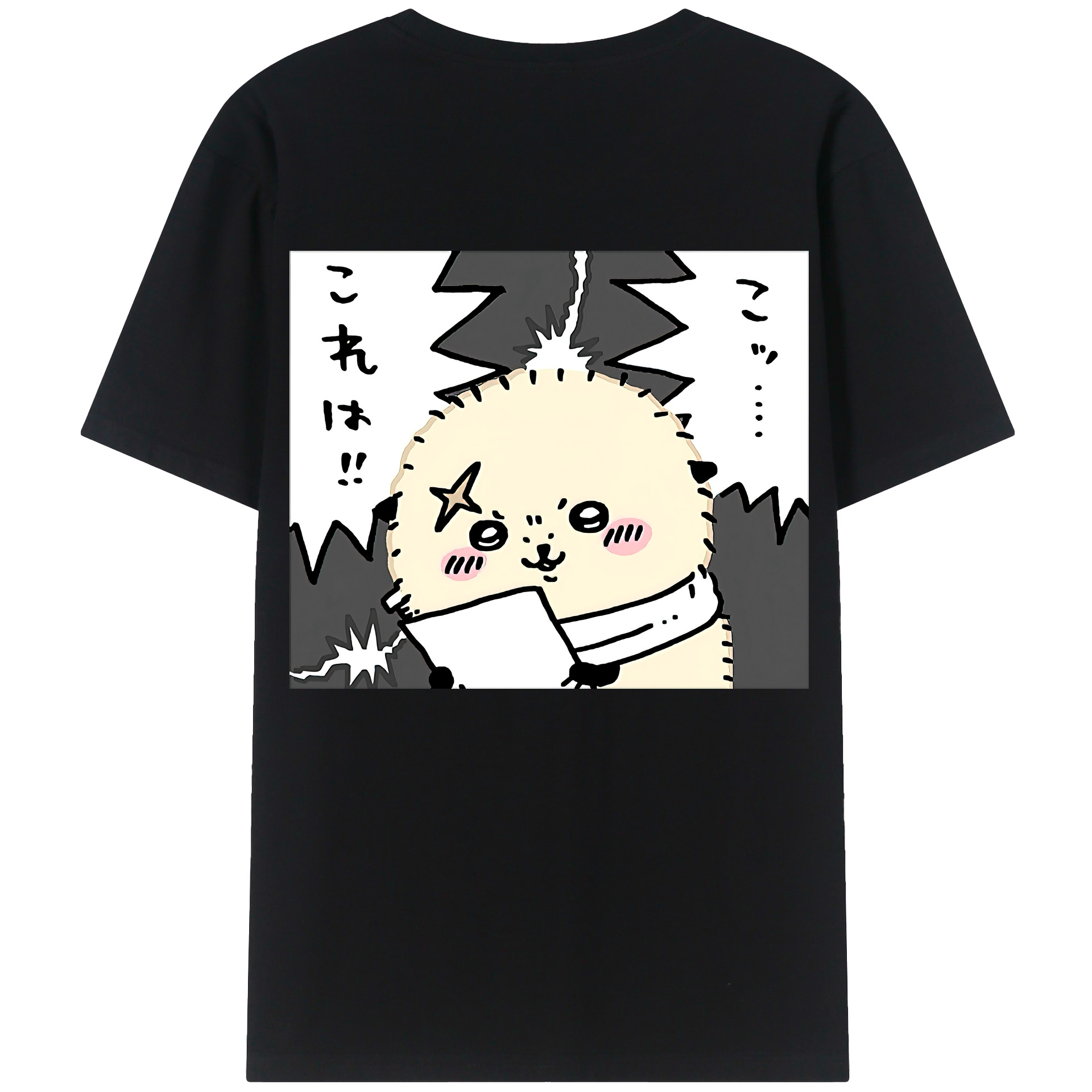 （画像用） ちいかわ ラッコ Chii-kawa Sea otter レディース半袖Tシャツ(バックプリント)