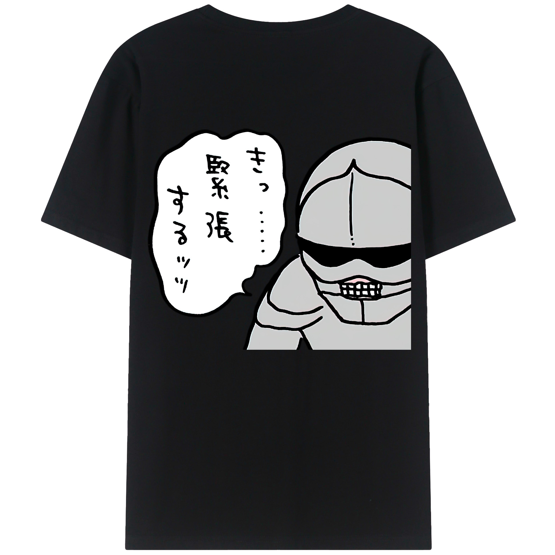 （画像用） ちいかわ 労働の鎧さん Chii-kawa Mr. Armor of Labor レディース半袖Tシャツ(バックプリント)