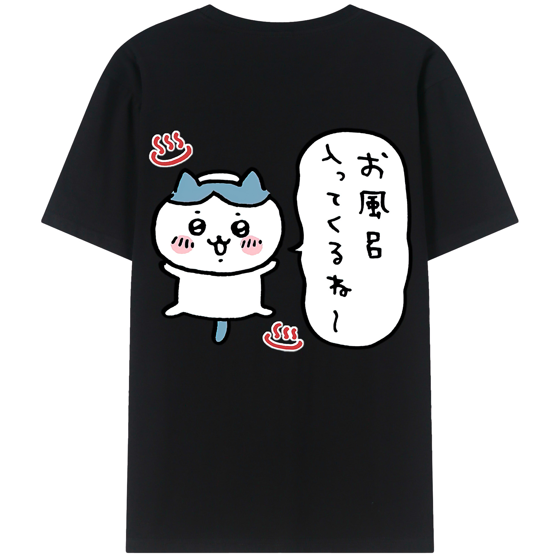 （画像用） ちいかわ ハチワレ Chii-kawa hachiware レディース半袖Tシャツ(バックプリント)