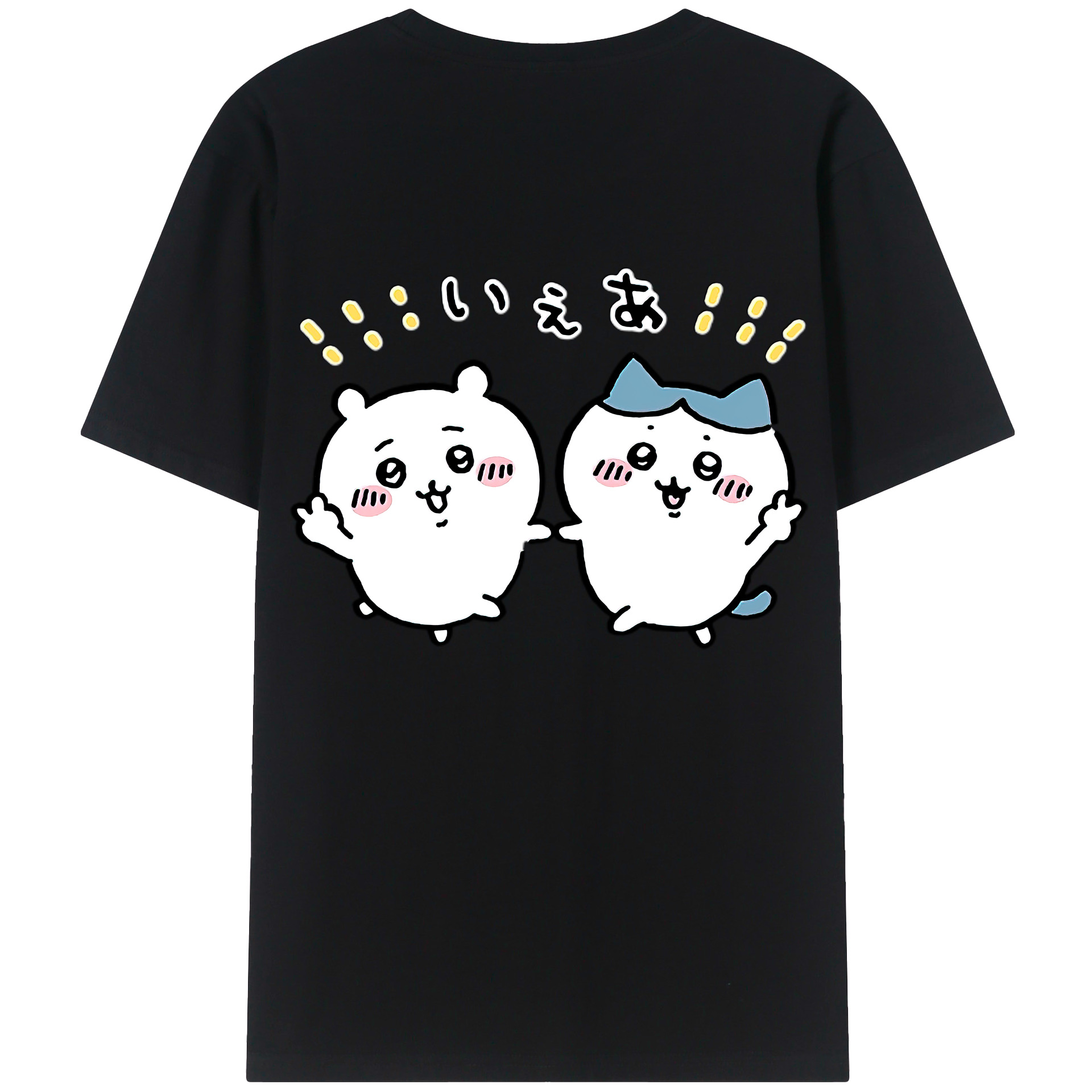 （画像用） ちいかわ ハチワレ Chii-kawa hachiware レディース半袖Tシャツ(バックプリント)