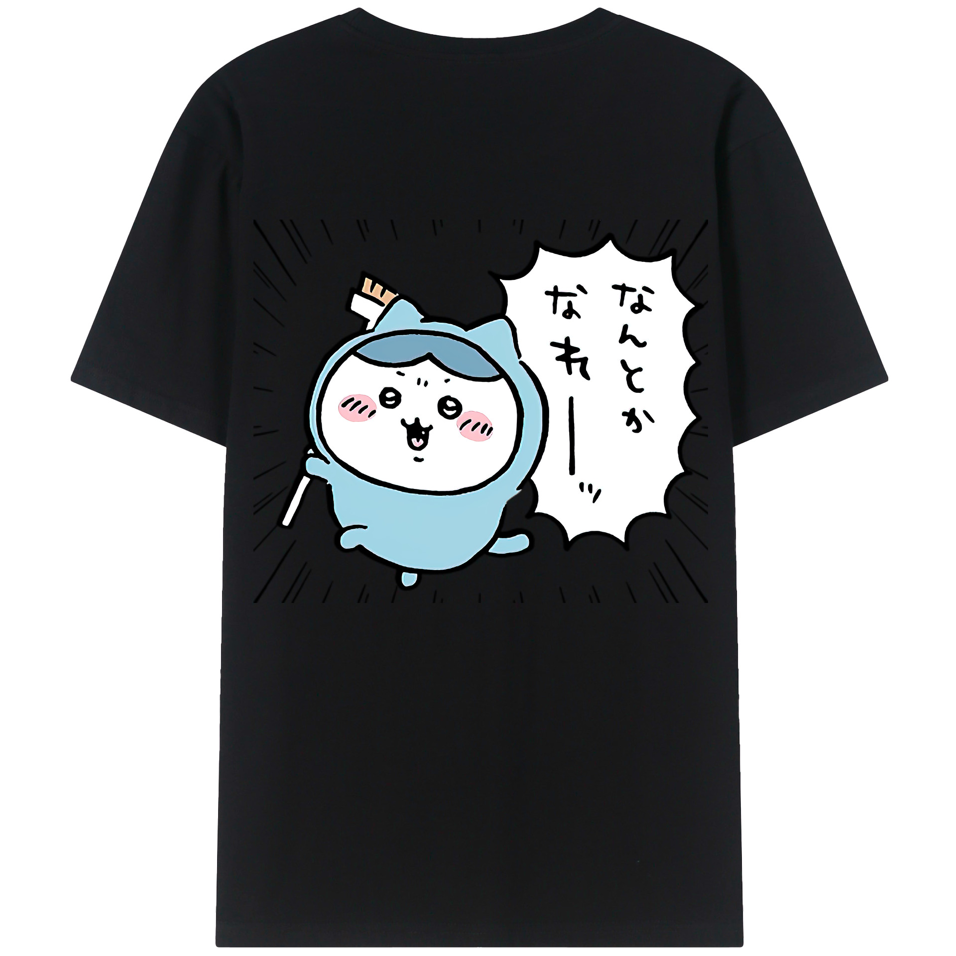 （画像用） ちいかわ ハチワレ Chii-kawa hachiware レディース半袖Tシャツ(バックプリント)