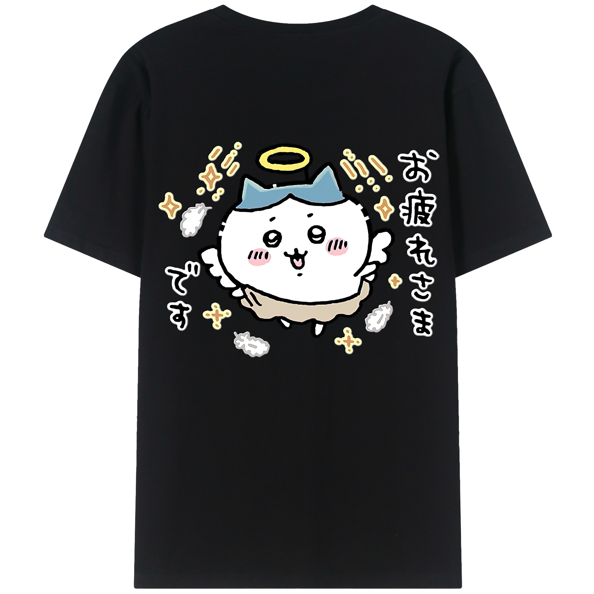 （画像用） ちいかわ ハチワレ Chii-kawa hachiware レディース半袖Tシャツ(バックプリント)