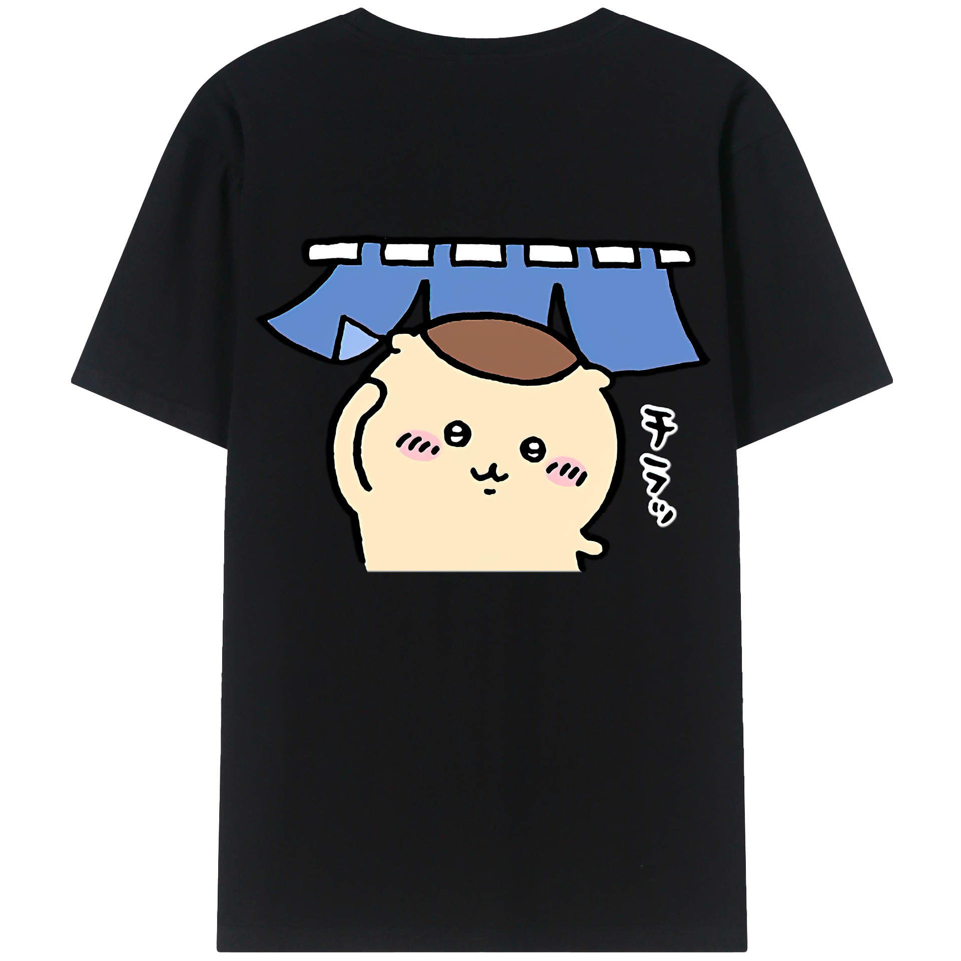 （画像用） ちいかわ くりまんじゅう Chii-kawa kuri manjū レディース半袖Tシャツ(バックプリント)