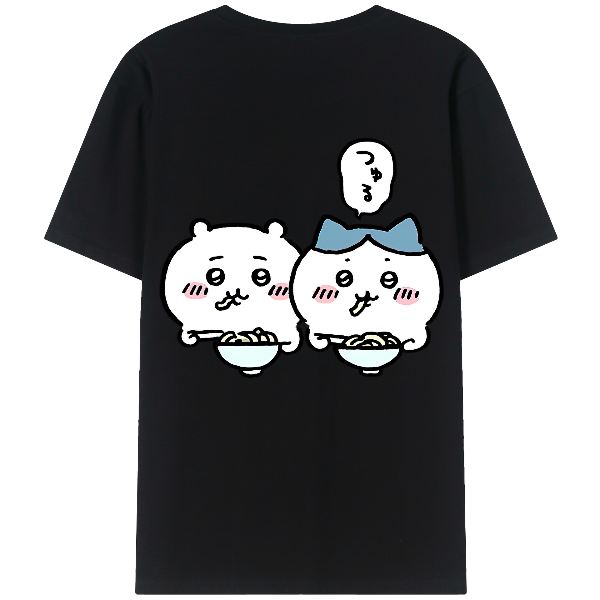 （画像用） ちいかわ ハチワレ Chii-kawa hachiware レディース半袖Tシャツ(バックプリント)