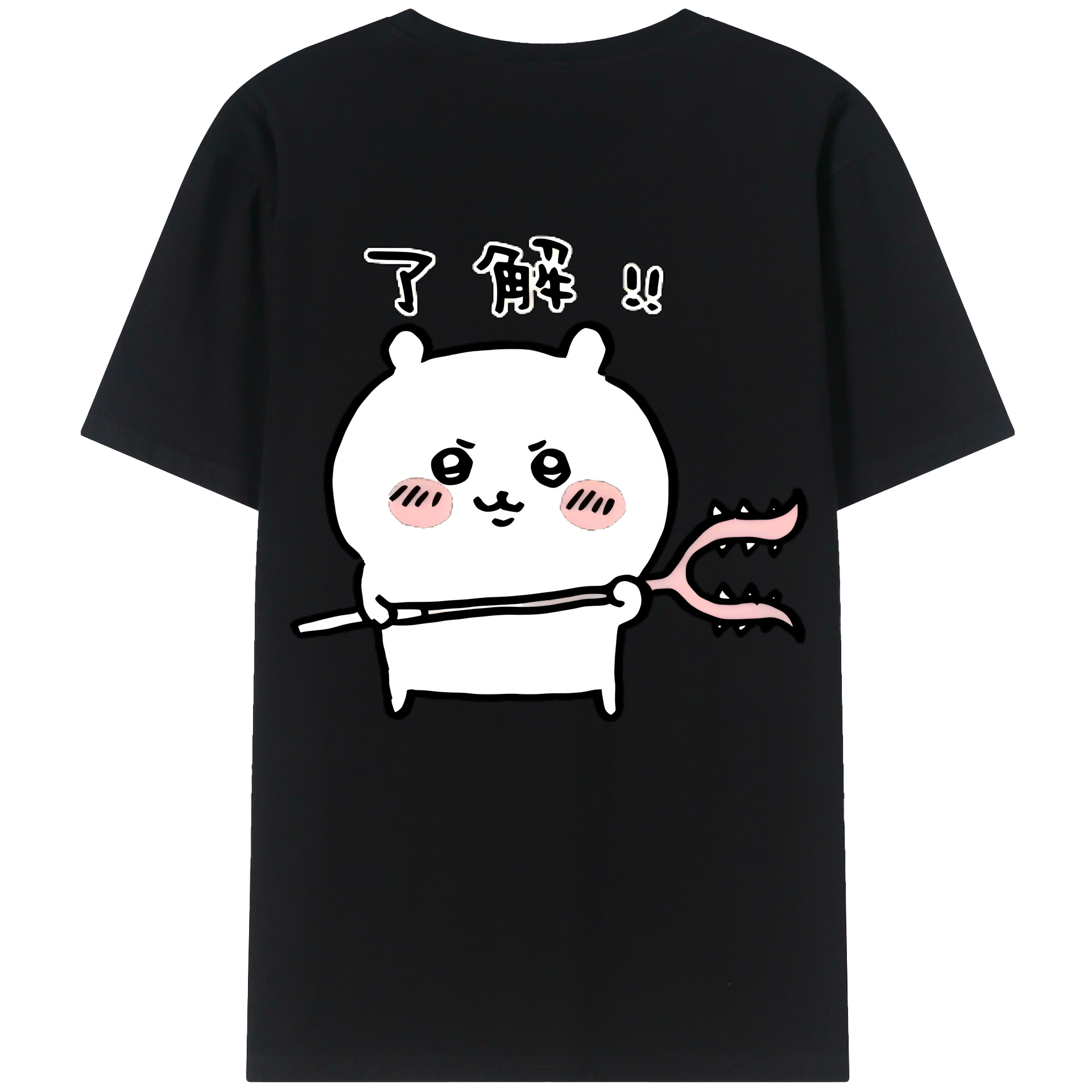 （画像用） ちいかわ ちいかわ Chii-kawa chiikawa レディース半袖Tシャツ(バックプリント)
