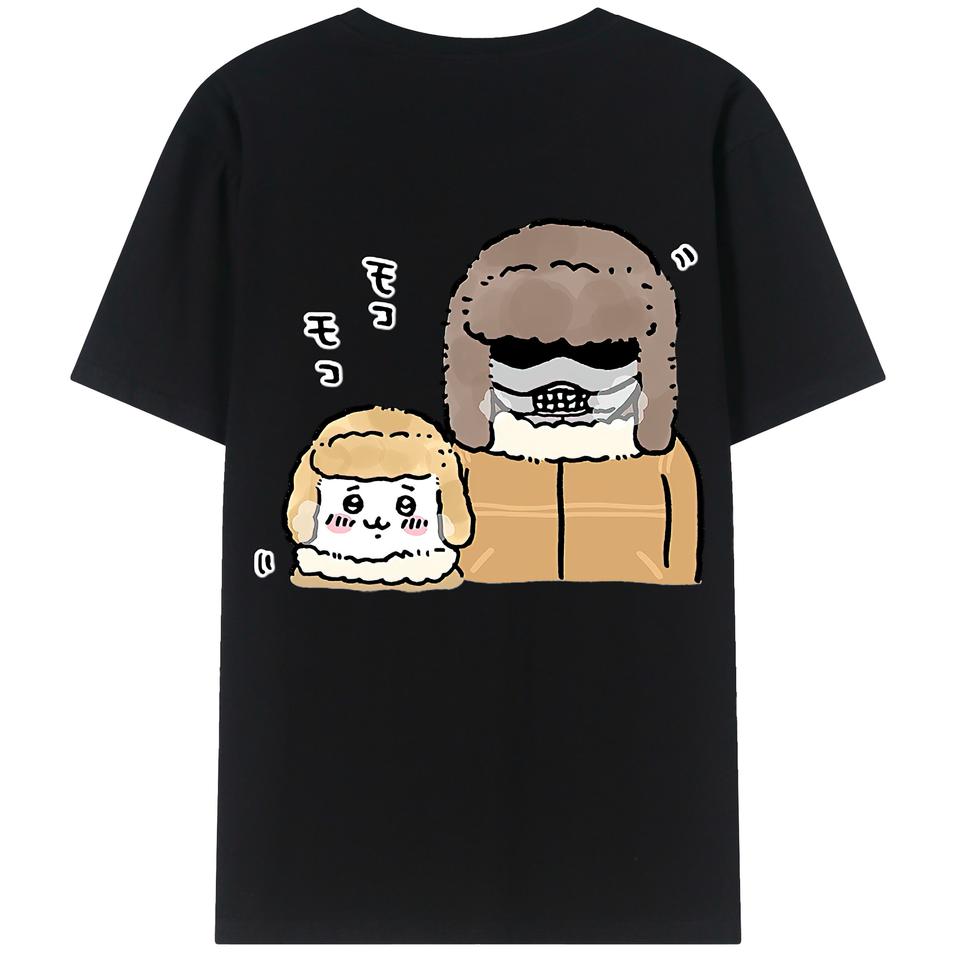 （画像用） ちいかわ 労働の鎧さん Chii-kawa Mr. Armor of Labor レディース半袖Tシャツ(バックプリント)