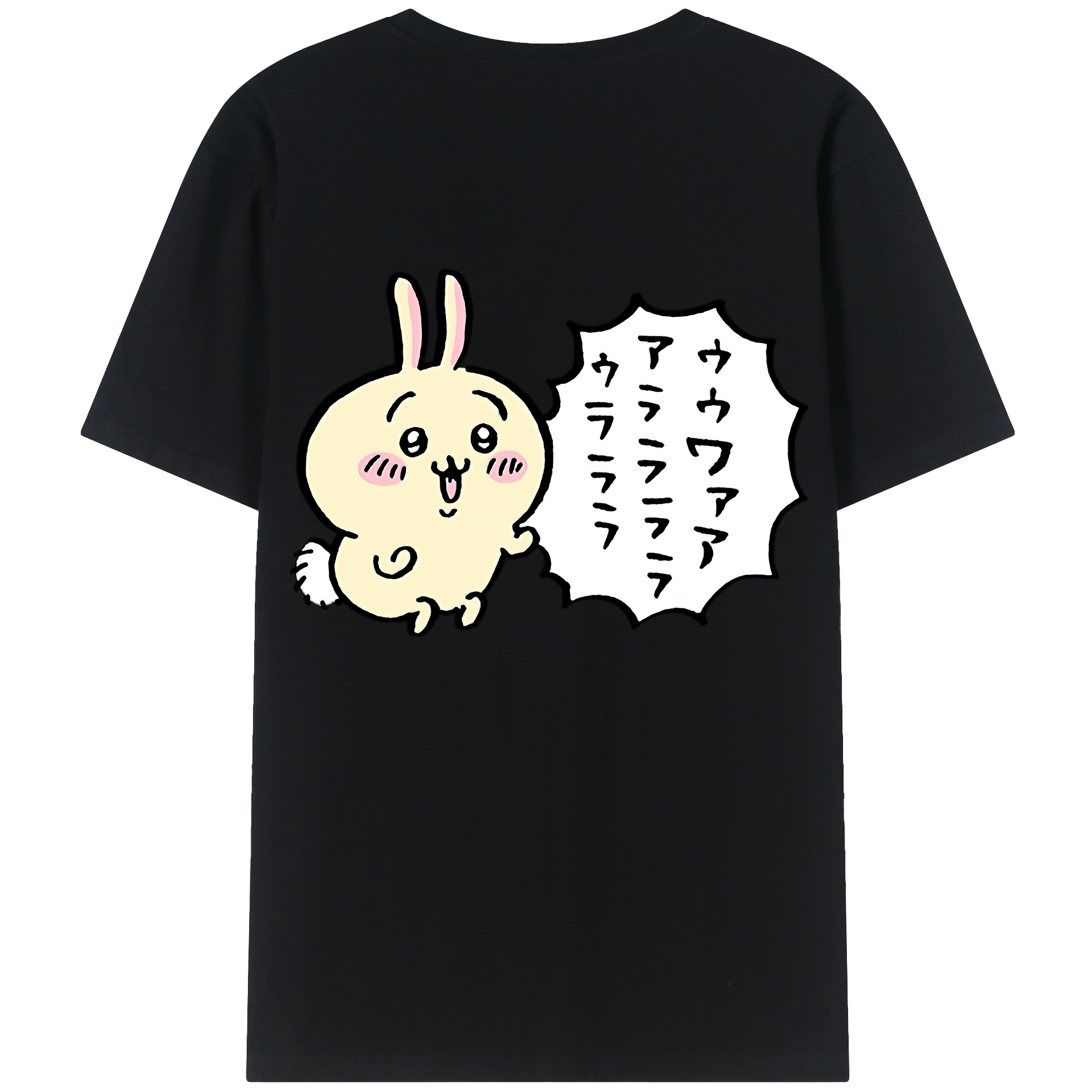 （画像用） ちいかわ うさぎ Chii-kawa usagi レディース半袖Tシャツ(バックプリント)