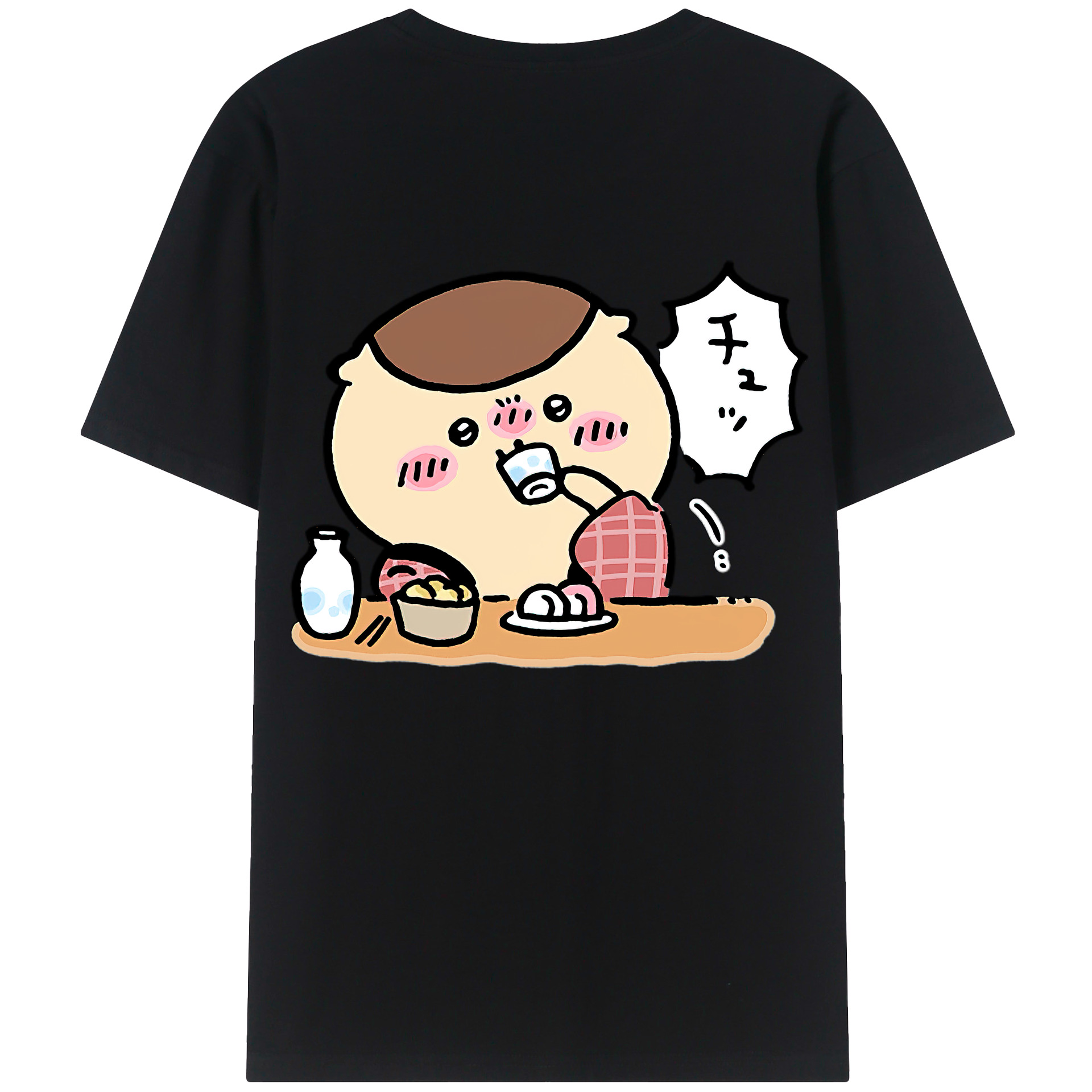 （画像用） ちいかわ くりまんじゅう Chii-kawa kuri manjū レディース半袖Tシャツ(バックプリント)