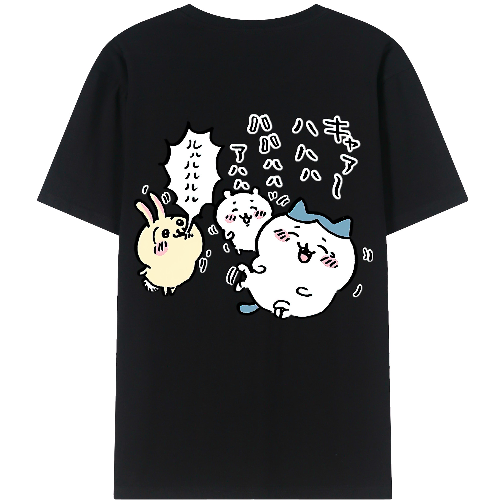 （画像用） ちいかわ うさぎ Chii-kawa usagi レディース半袖Tシャツ(バックプリント)
