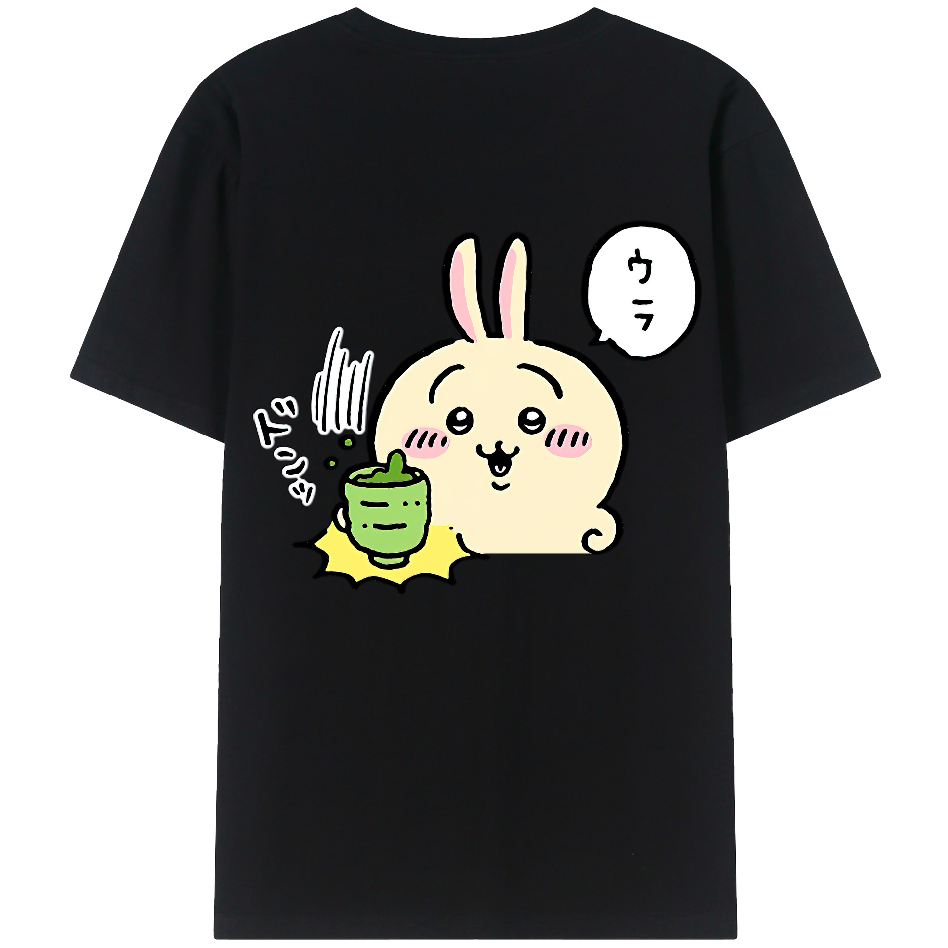 （画像用） ちいかわ うさぎ Chii-kawa usagi レディース半袖Tシャツ(バックプリント)