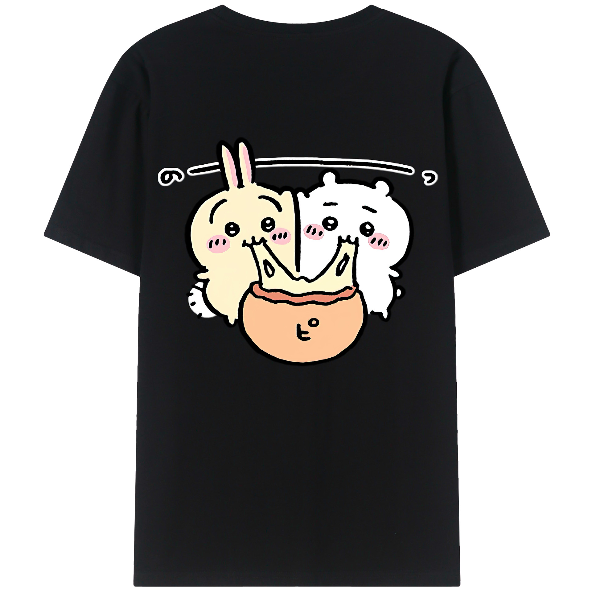 （画像用） ちいかわ うさぎ Chii-kawa usagi レディース半袖Tシャツ(バックプリント)