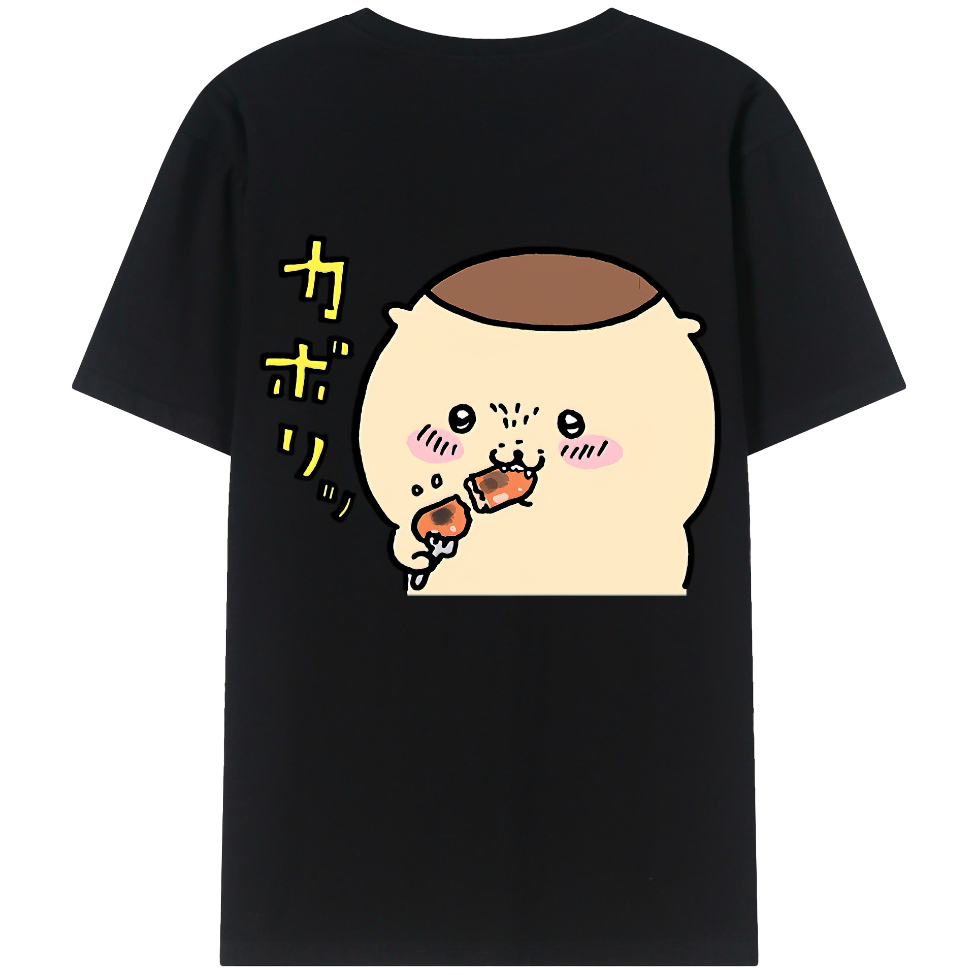 （画像用） ちいかわ くりまんじゅう Chii-kawa kuri manjū レディース半袖Tシャツ(バックプリント)
