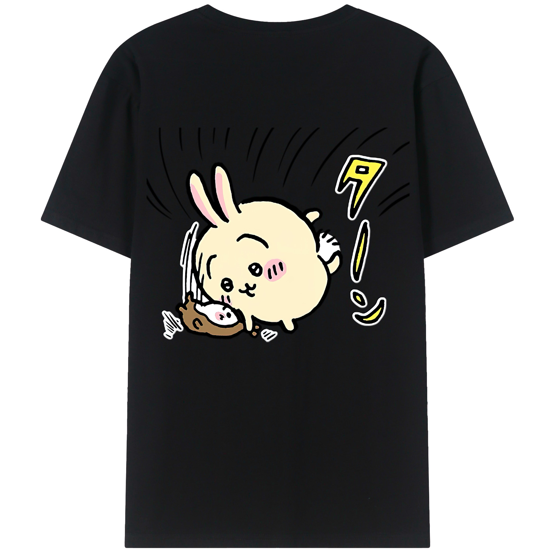 （画像用） ちいかわ うさぎ Chii-kawa usagi レディース半袖Tシャツ(バックプリント)