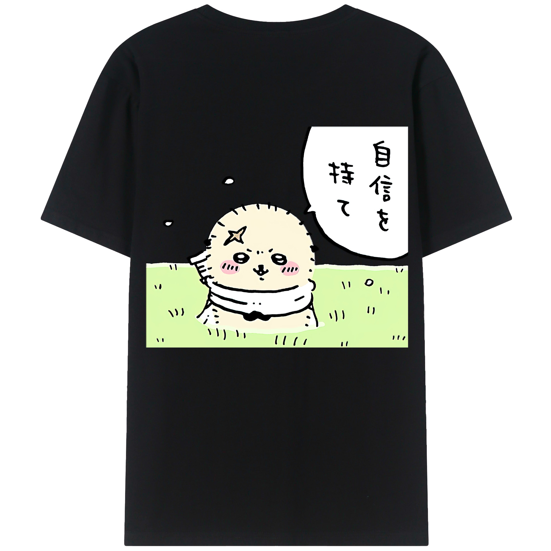（画像用） ちいかわ ラッコ Chii-kawa Sea otter レディース半袖Tシャツ(バックプリント)