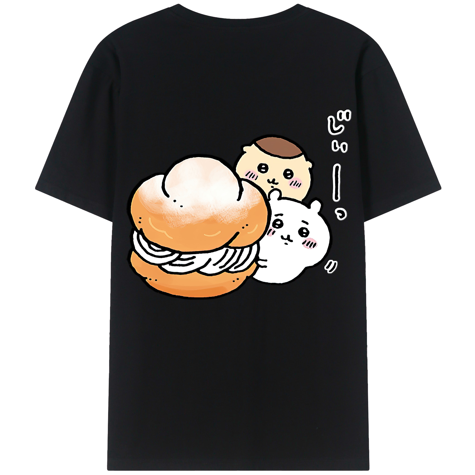 （画像用） ちいかわ くりまんじゅう Chii-kawa kuri manjū レディース半袖Tシャツ(バックプリント)