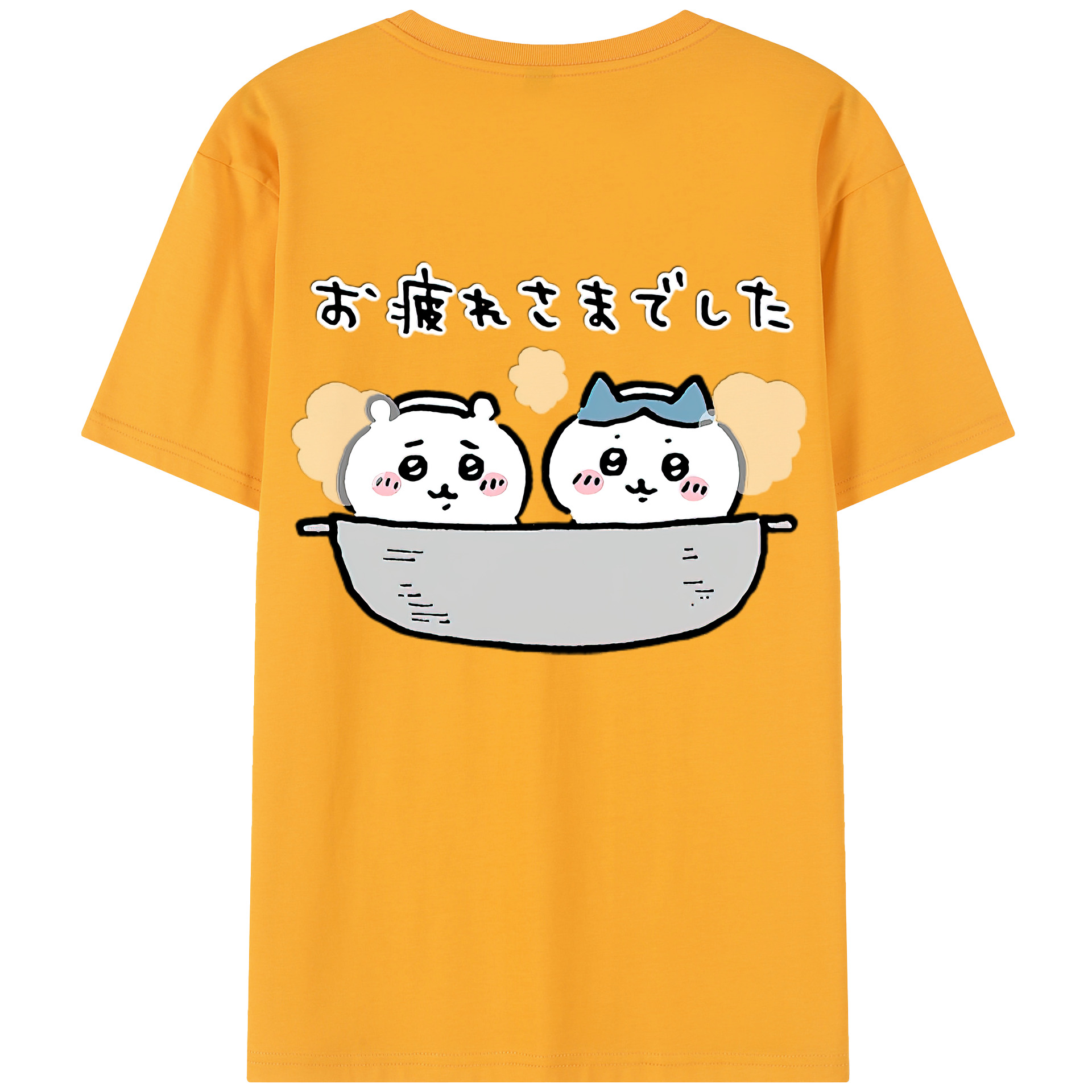 （画像用） ちいかわ ハチワレ Chii-kawa hachiware レディース半袖Tシャツ(バックプリント)