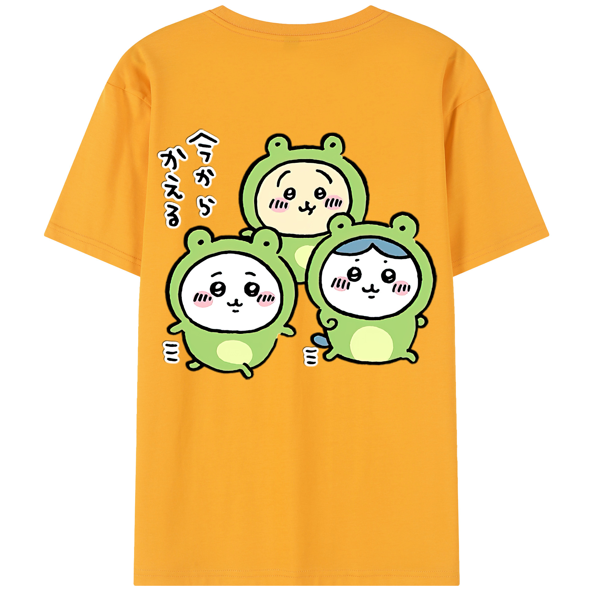 （画像用） ちいかわ ハチワレ Chii-kawa hachiware レディース半袖Tシャツ(バックプリント)