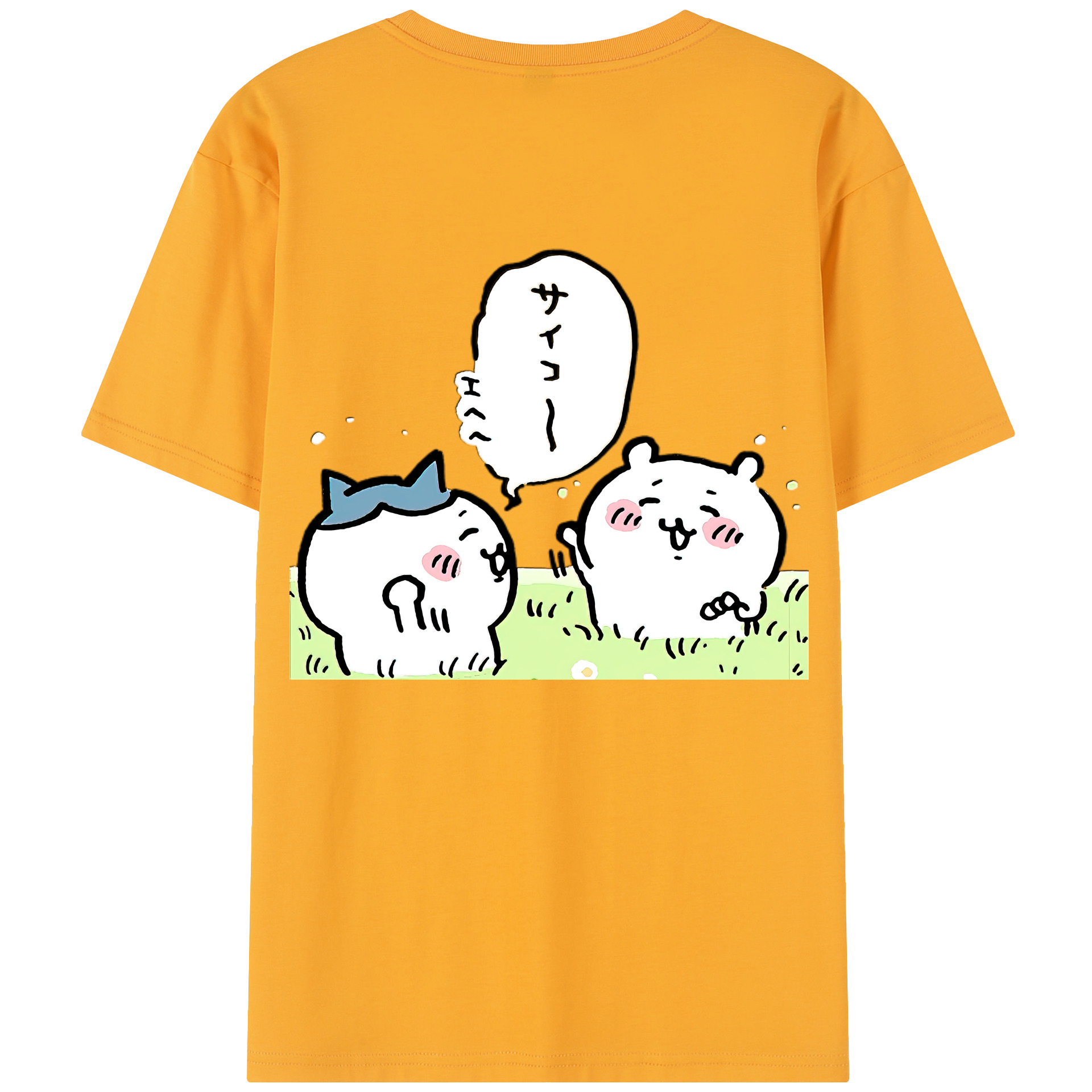 （画像用） ちいかわ ちいかわ Chii-kawa chiikawa レディース半袖Tシャツ(バックプリント)