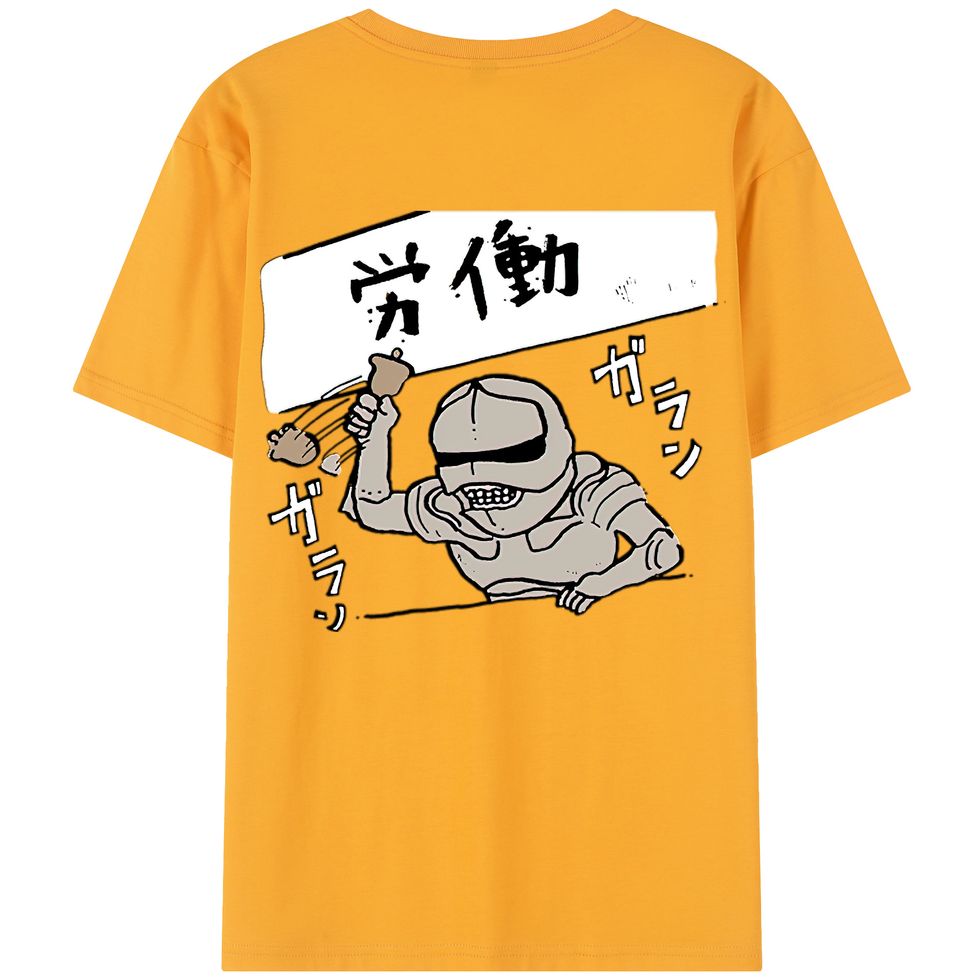 （画像用） ちいかわ 労働の鎧さん Chii-kawa Mr. Armor of Labor レディース半袖Tシャツ(バックプリント)