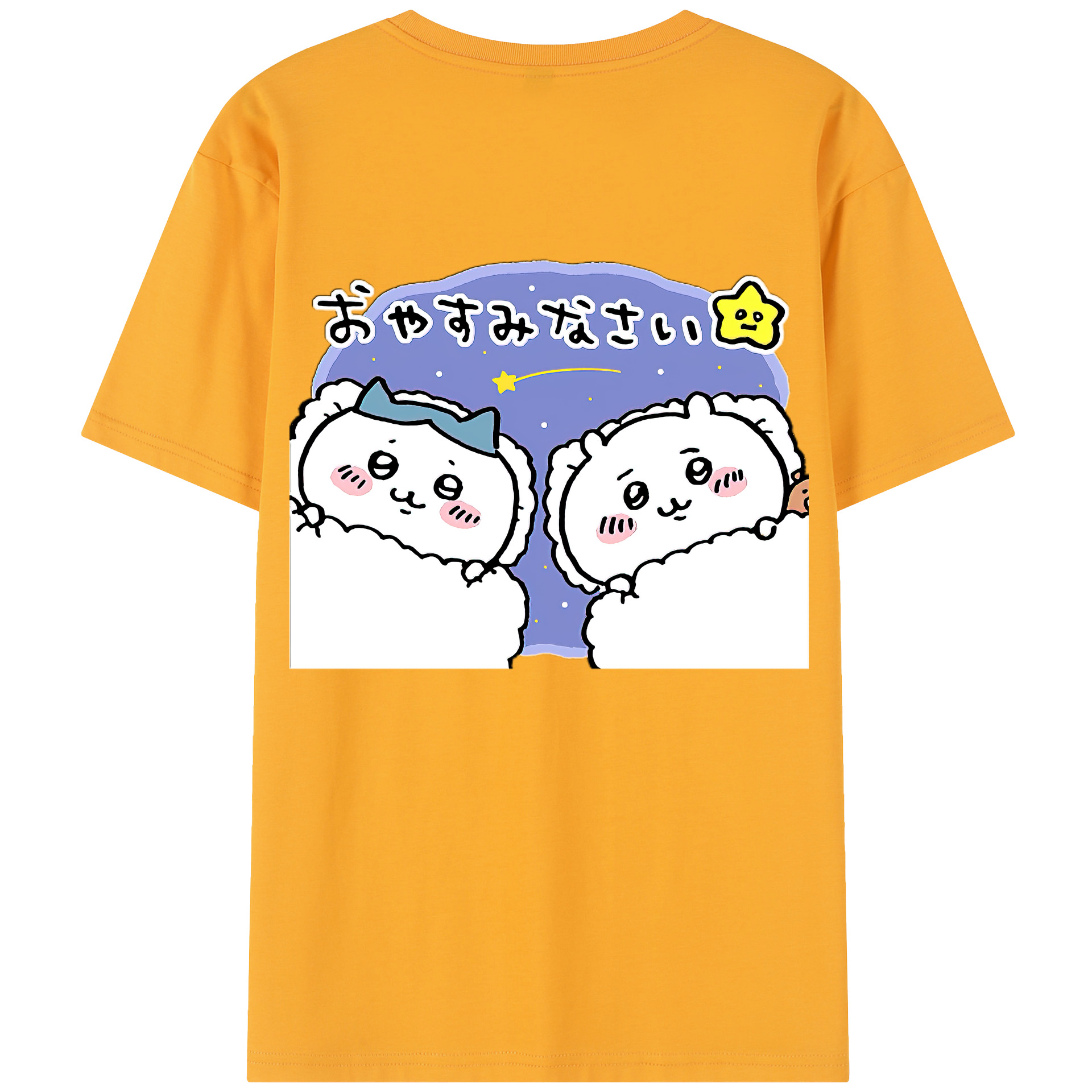 （画像用） ちいかわ ハチワレ Chii-kawa hachiware レディース半袖Tシャツ(バックプリント)