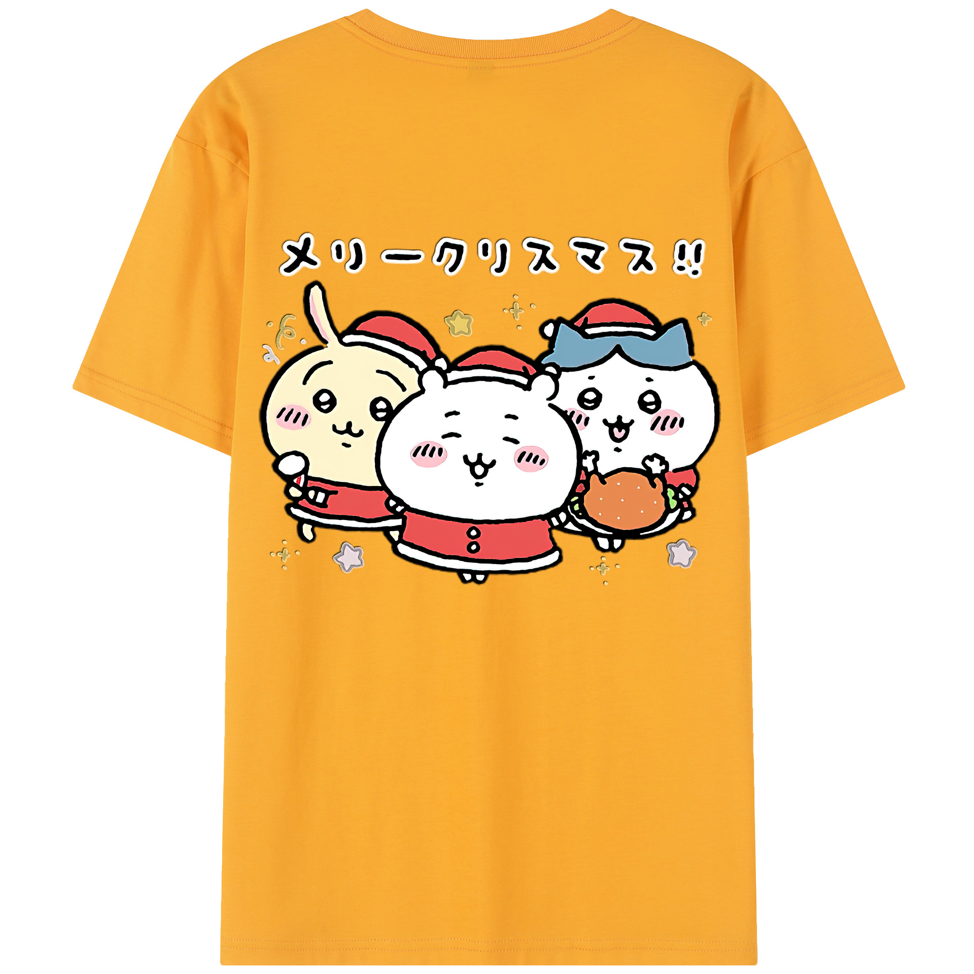 （画像用） ちいかわ ハチワレ Chii-kawa hachiware レディース半袖Tシャツ(バックプリント)