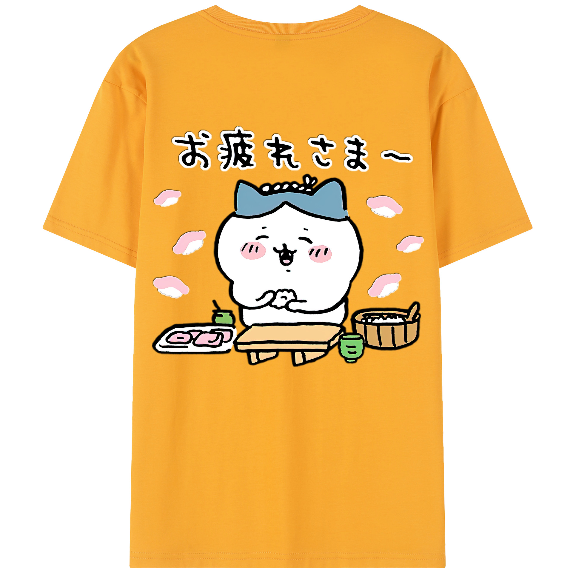 （画像用） ちいかわ ハチワレ Chii-kawa hachiware レディース半袖Tシャツ(バックプリント)