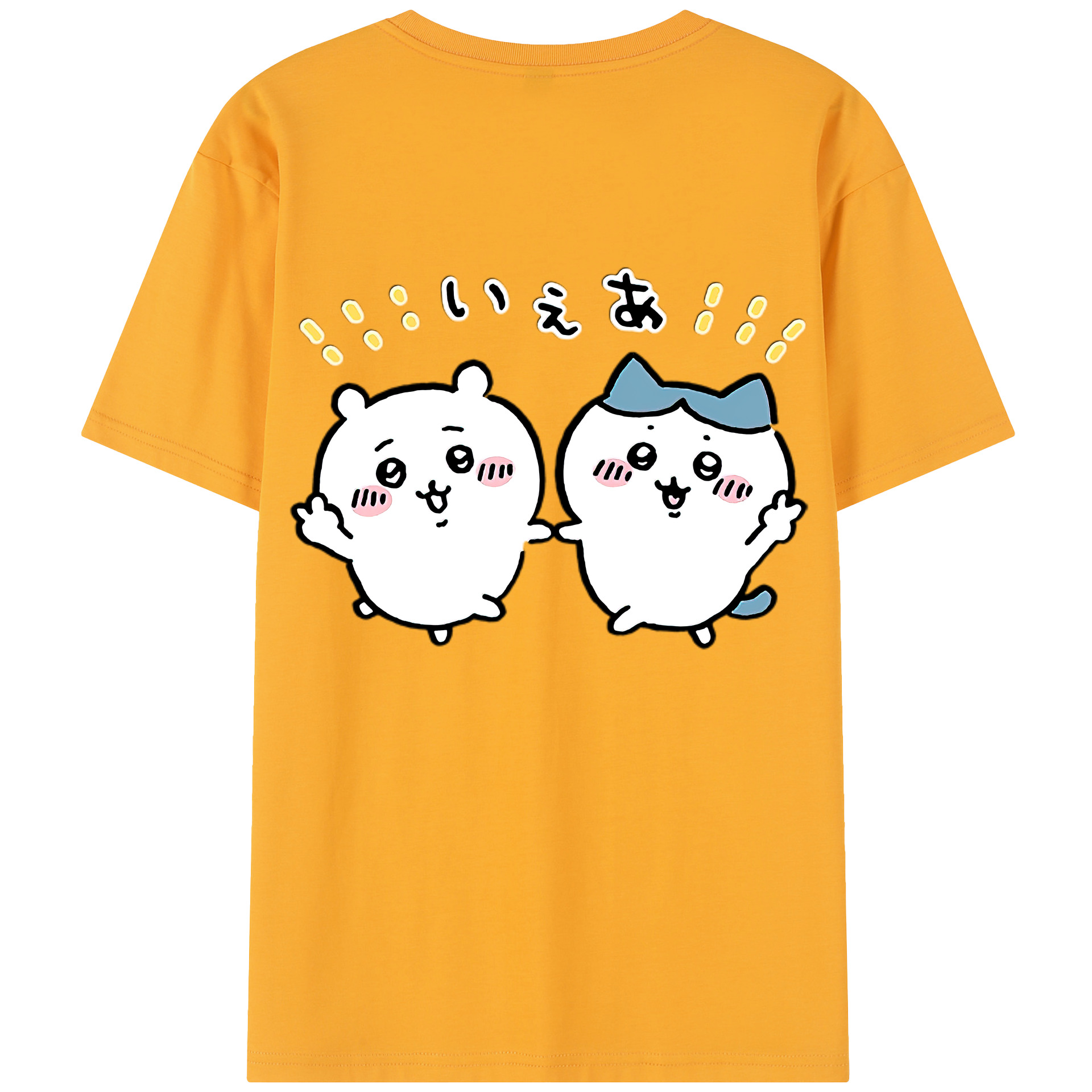 （画像用） ちいかわ ハチワレ Chii-kawa hachiware レディース半袖Tシャツ(バックプリント)