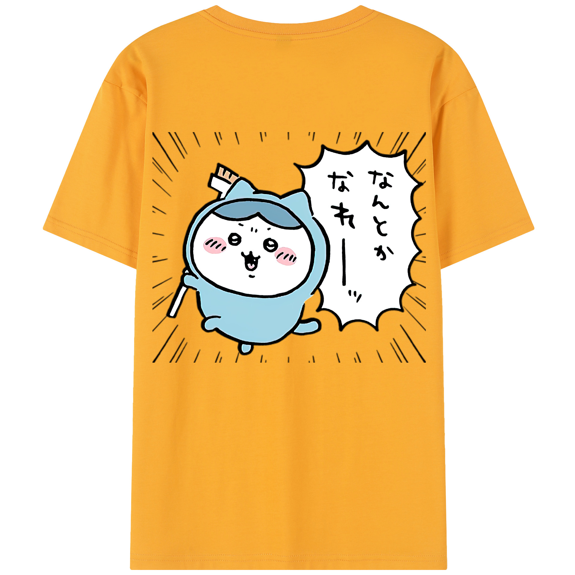 （画像用） ちいかわ ハチワレ Chii-kawa hachiware レディース半袖Tシャツ(バックプリント)