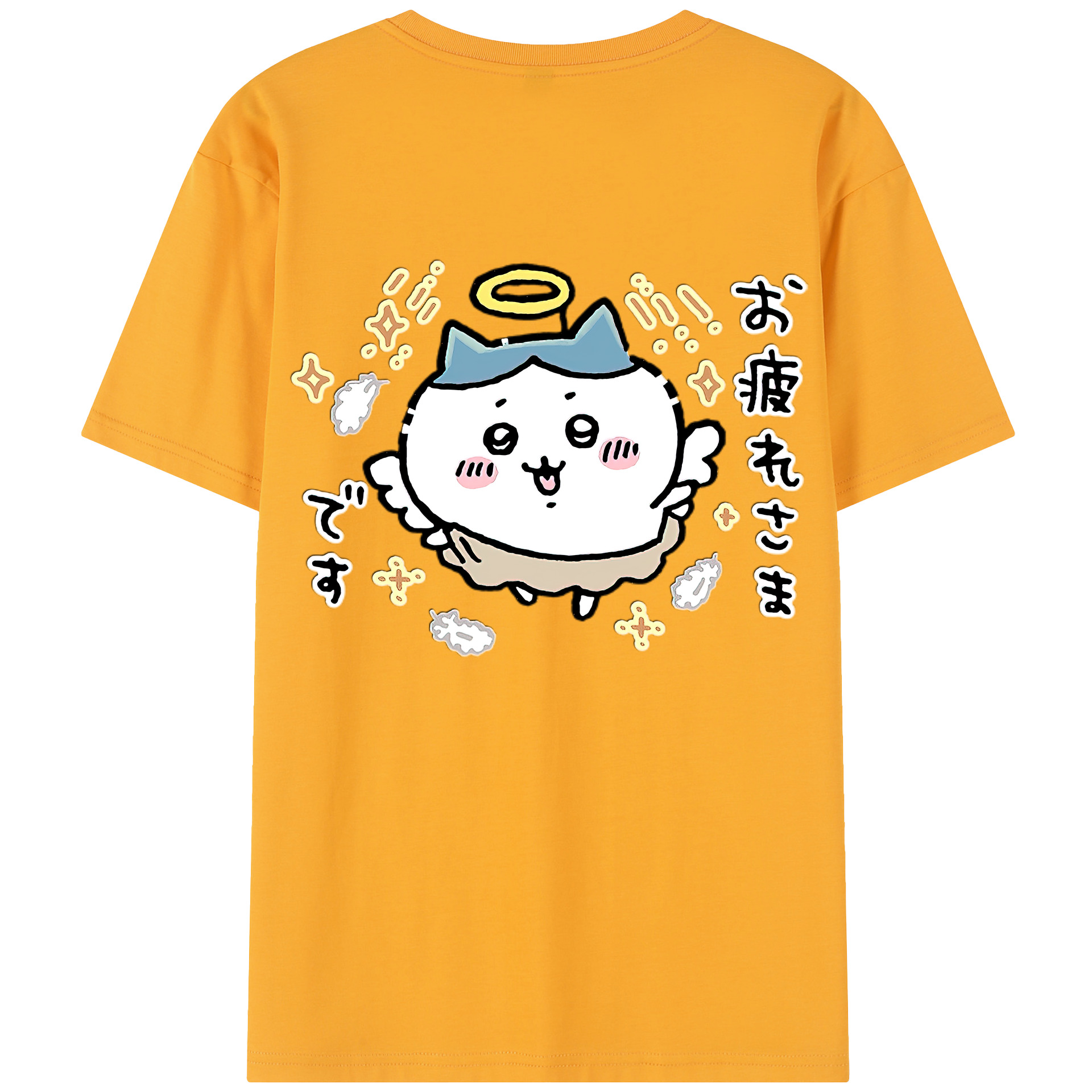 （画像用） ちいかわ ハチワレ Chii-kawa hachiware レディース半袖Tシャツ(バックプリント)