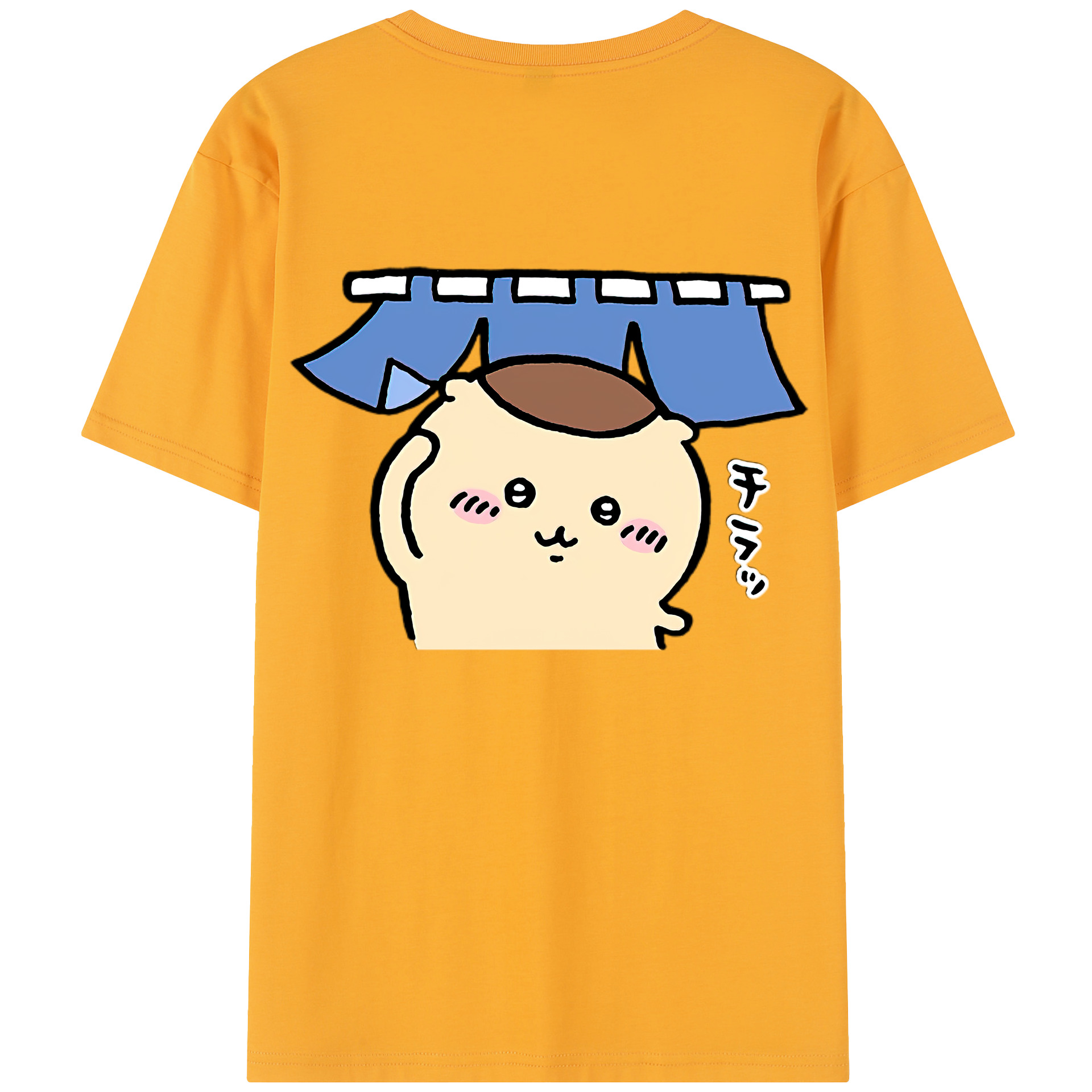 （画像用） ちいかわ くりまんじゅう Chii-kawa kuri manjū レディース半袖Tシャツ(バックプリント)