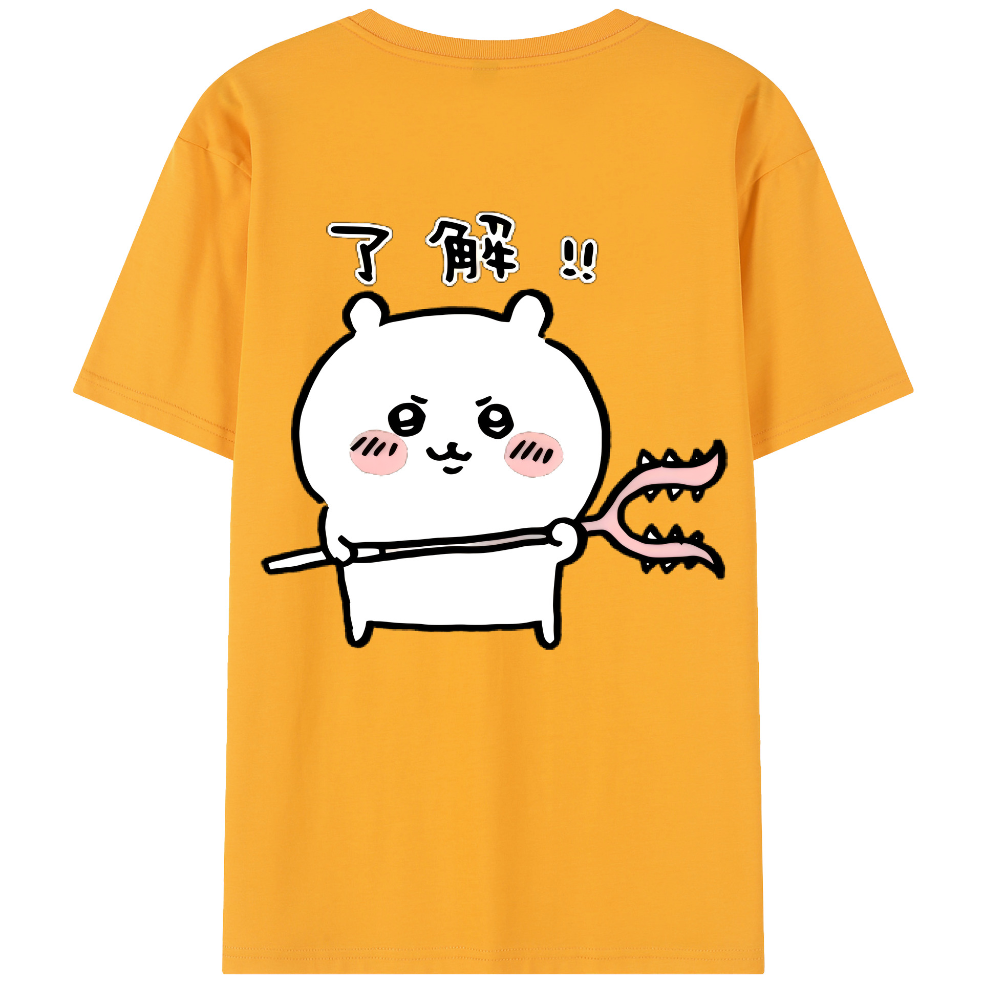 （画像用） ちいかわ ちいかわ Chii-kawa chiikawa レディース半袖Tシャツ(バックプリント)