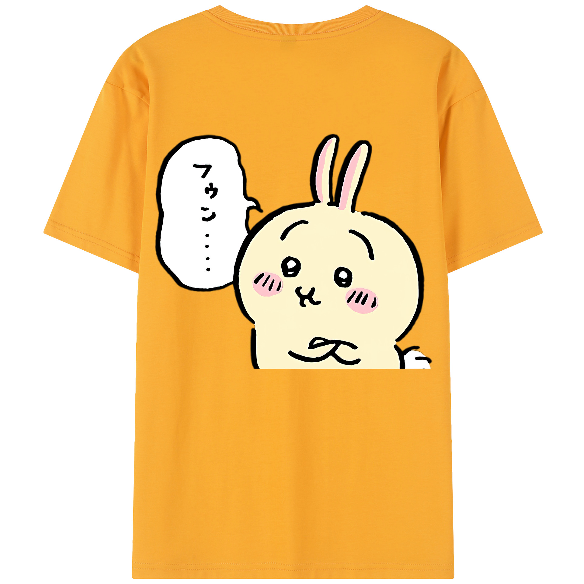 （画像用） ちいかわ うさぎ Chii-kawa usagi レディース半袖Tシャツ(バックプリント)