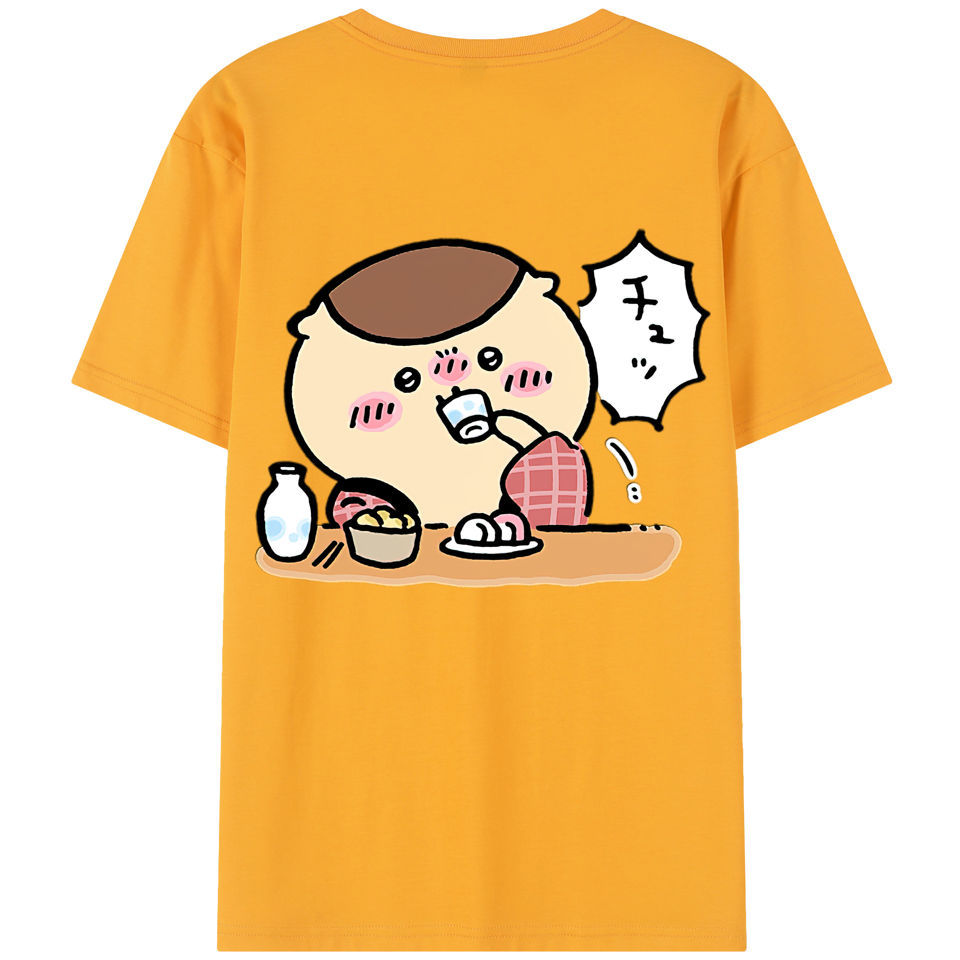 （画像用） ちいかわ くりまんじゅう Chii-kawa kuri manjū レディース半袖Tシャツ(バックプリント)