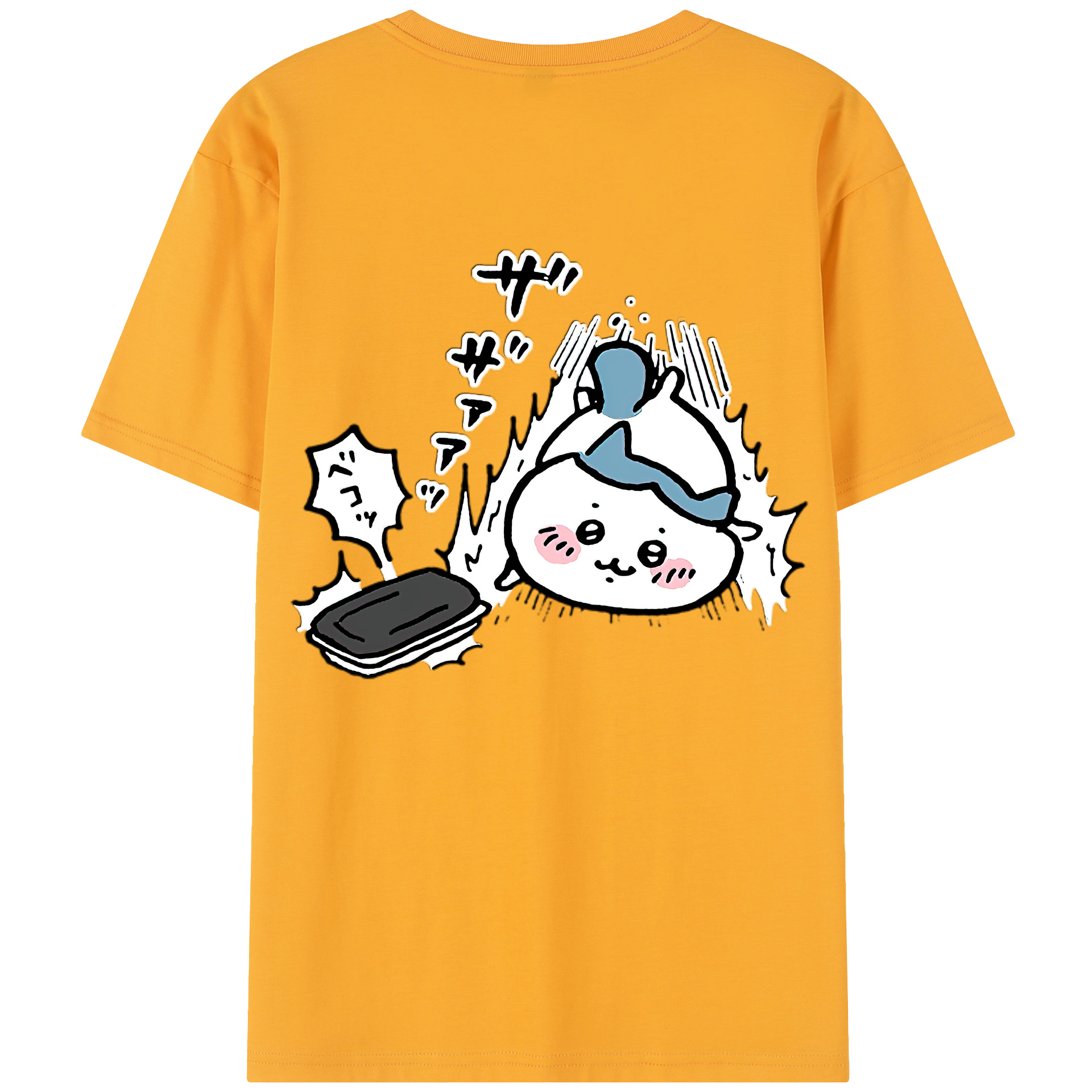 （画像用） ちいかわ ハチワレ Chii-kawa hachiware レディース半袖Tシャツ(バックプリント)