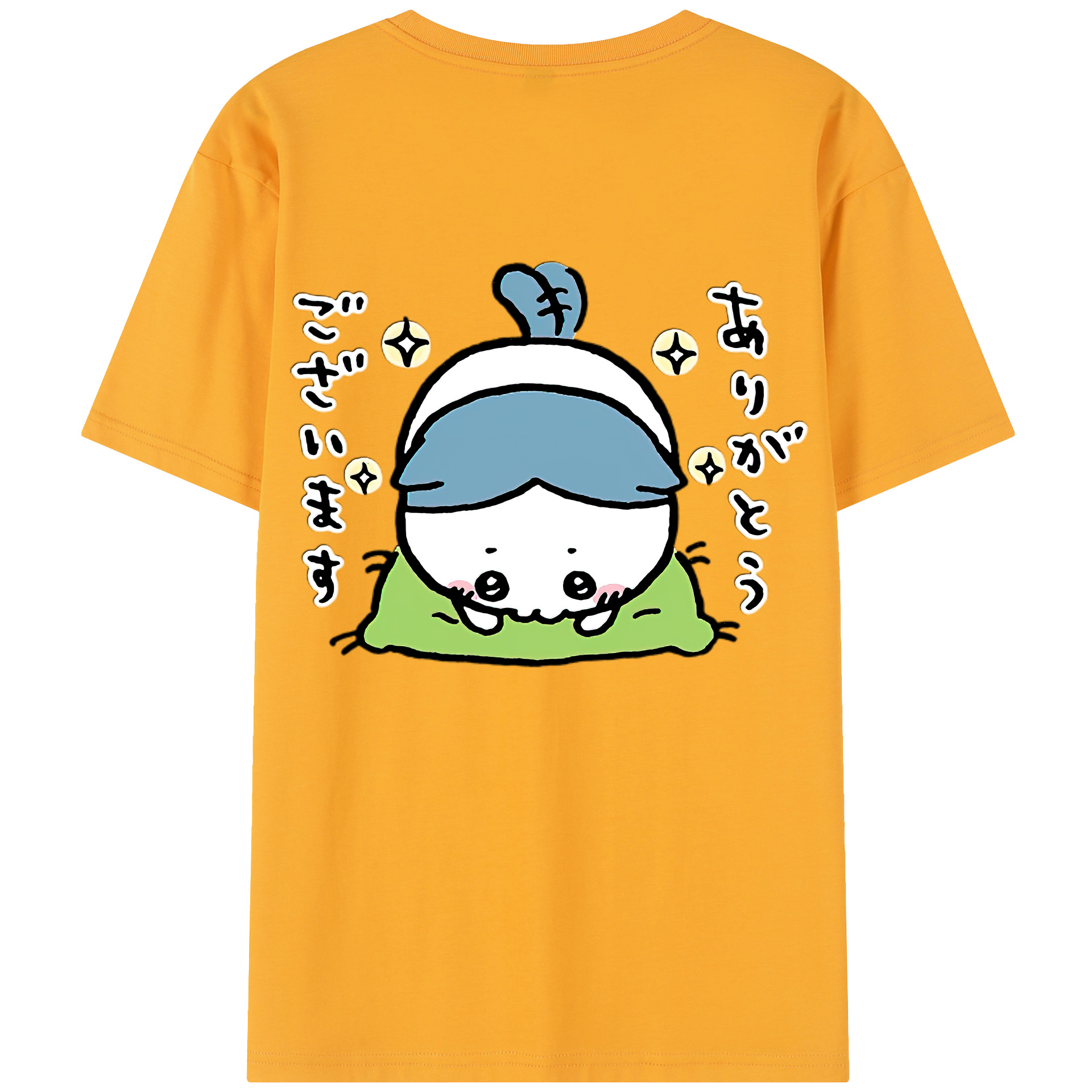 （画像用） ちいかわ ハチワレ Chii-kawa hachiware レディース半袖Tシャツ(バックプリント)